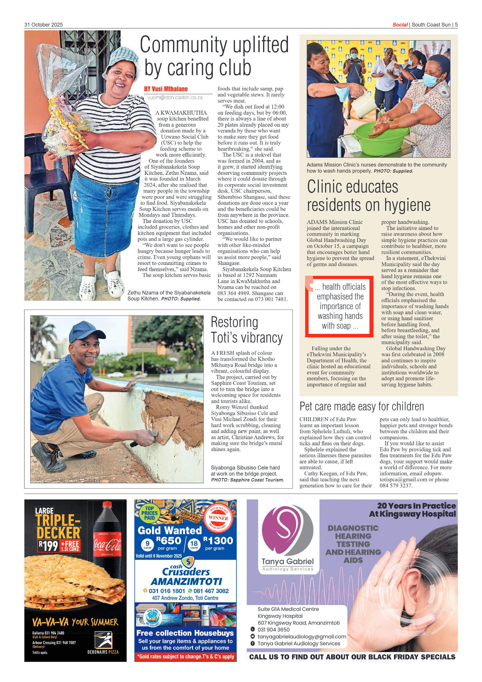 South Coast Sun 31 October 2025 page 5