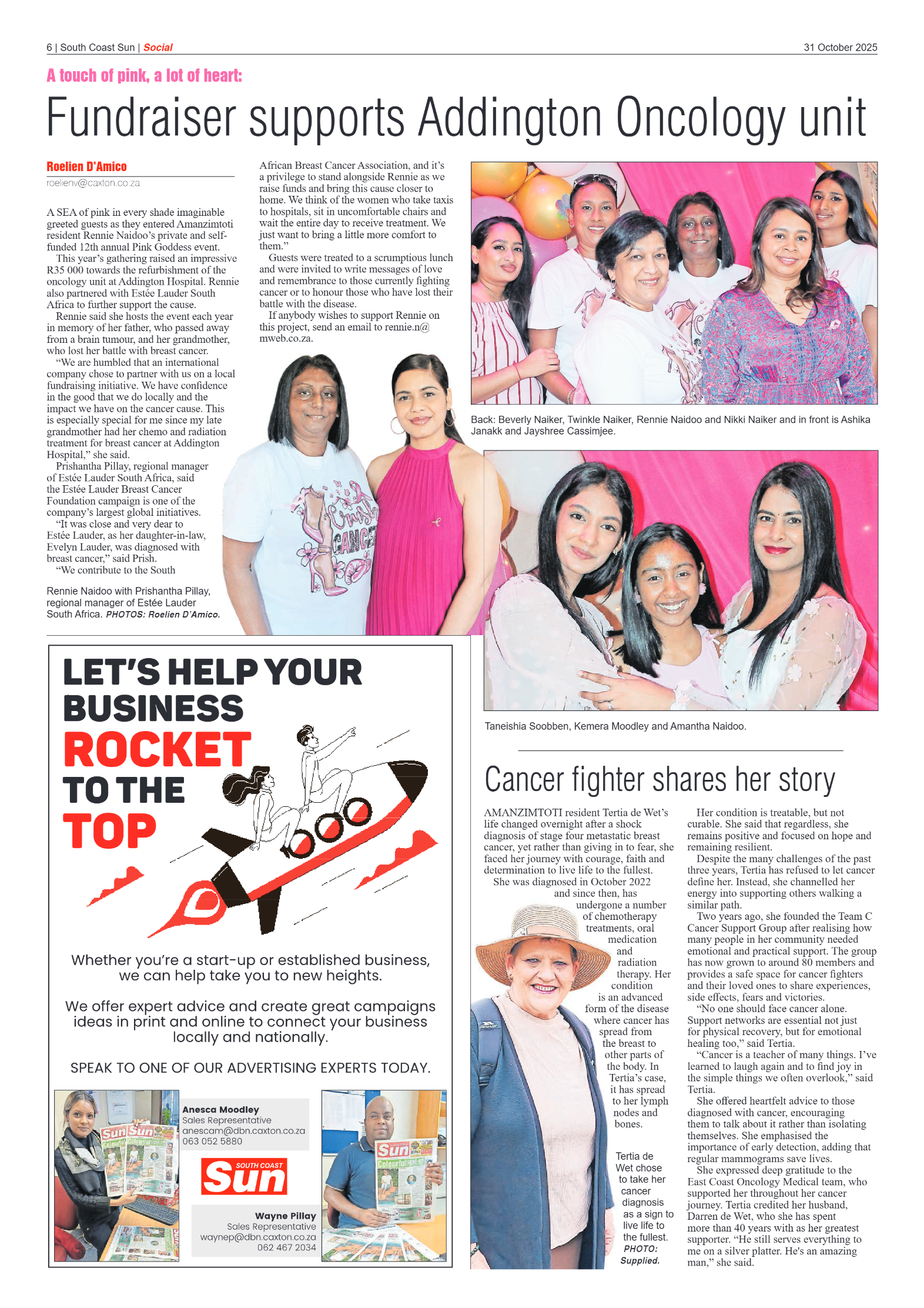 South Coast Sun 31 October 2025 page 6