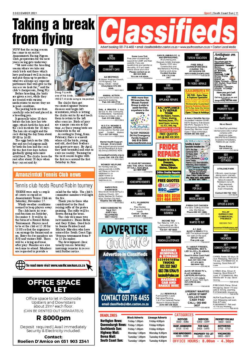 South Coast Sun 3 December 2021 page 11