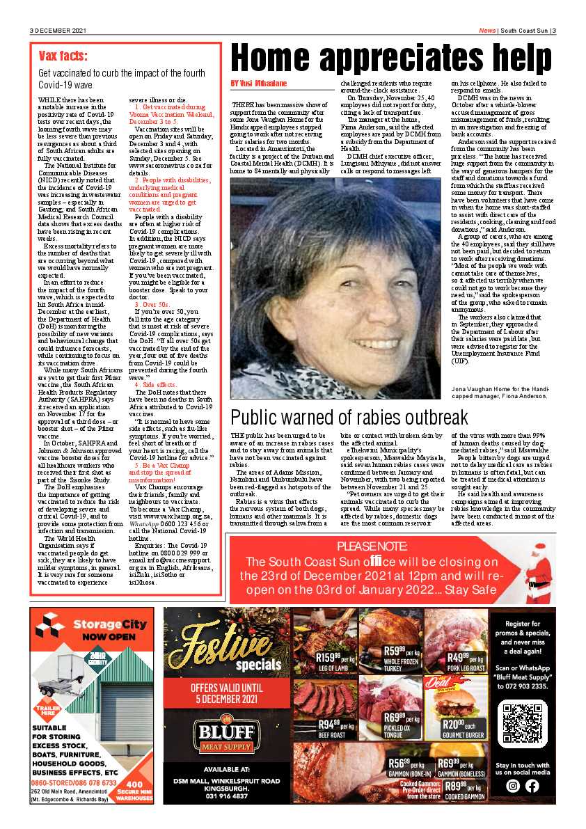 South Coast Sun 3 December 2021 page 3
