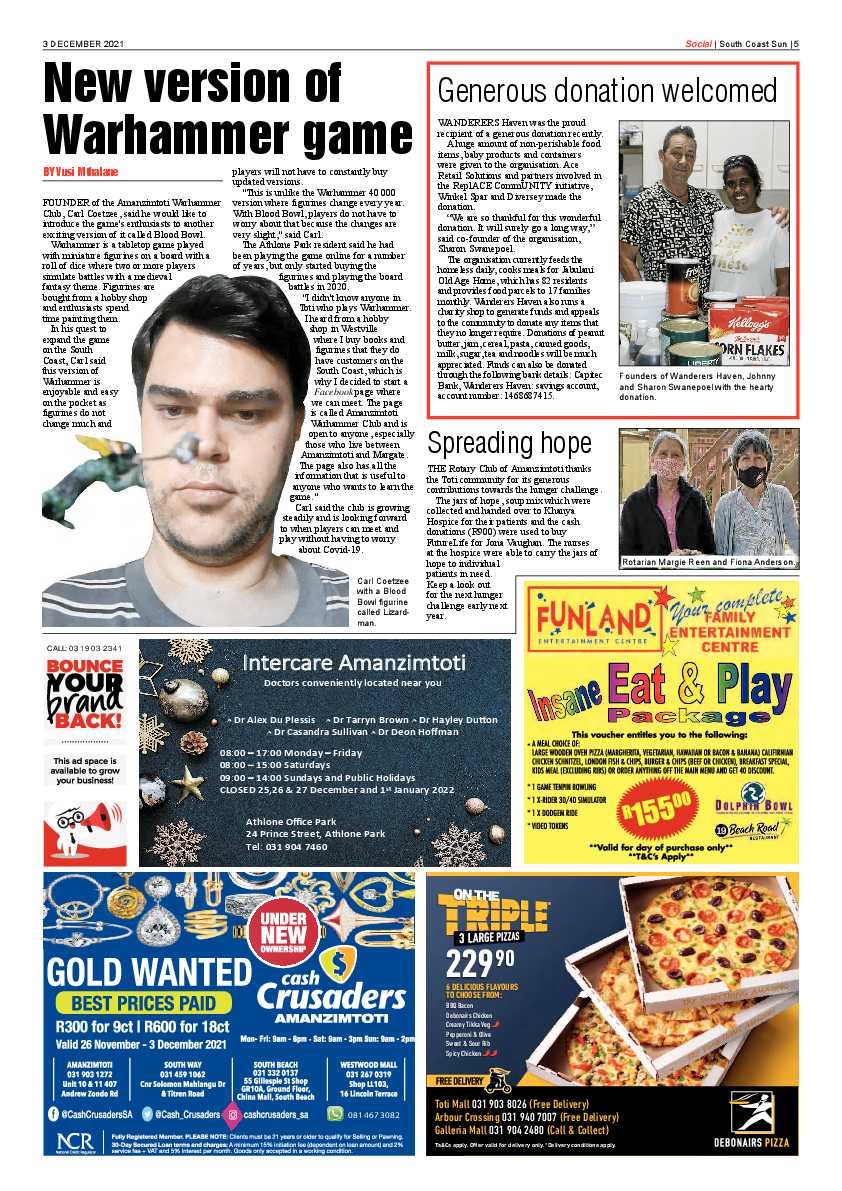 South Coast Sun 3 December 2021 page 5