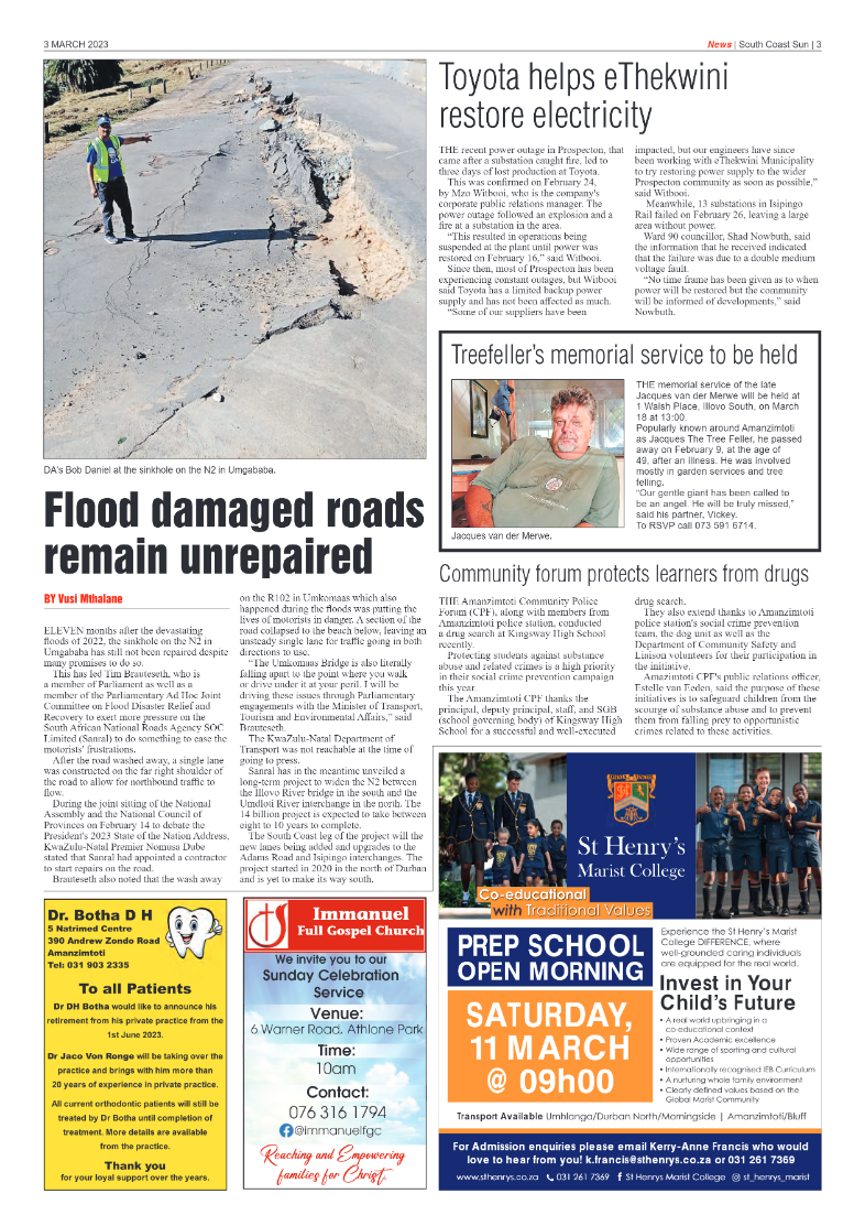 South Coast Sun 3 March 2023 page 3