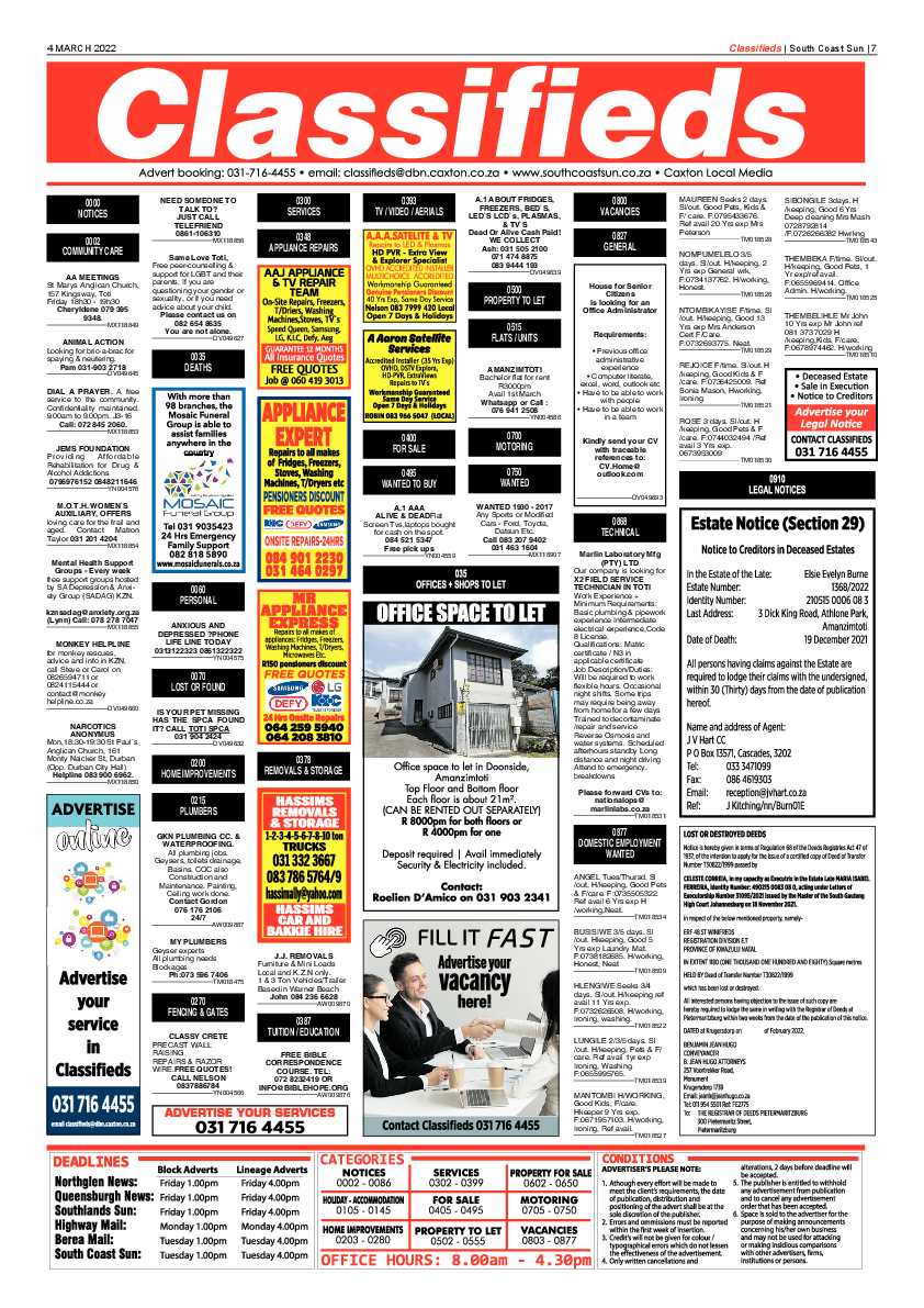 South Coast Sun 4 March 2022 page 7