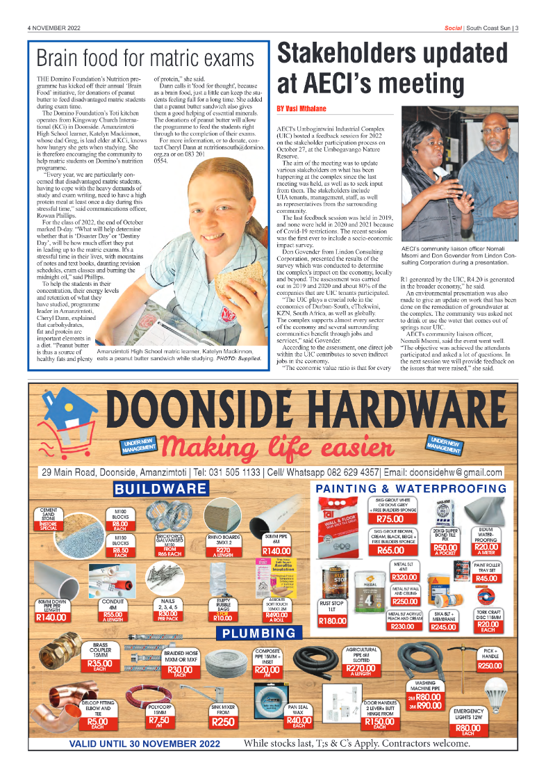 South Coast Sun 4 November 2022 page 3