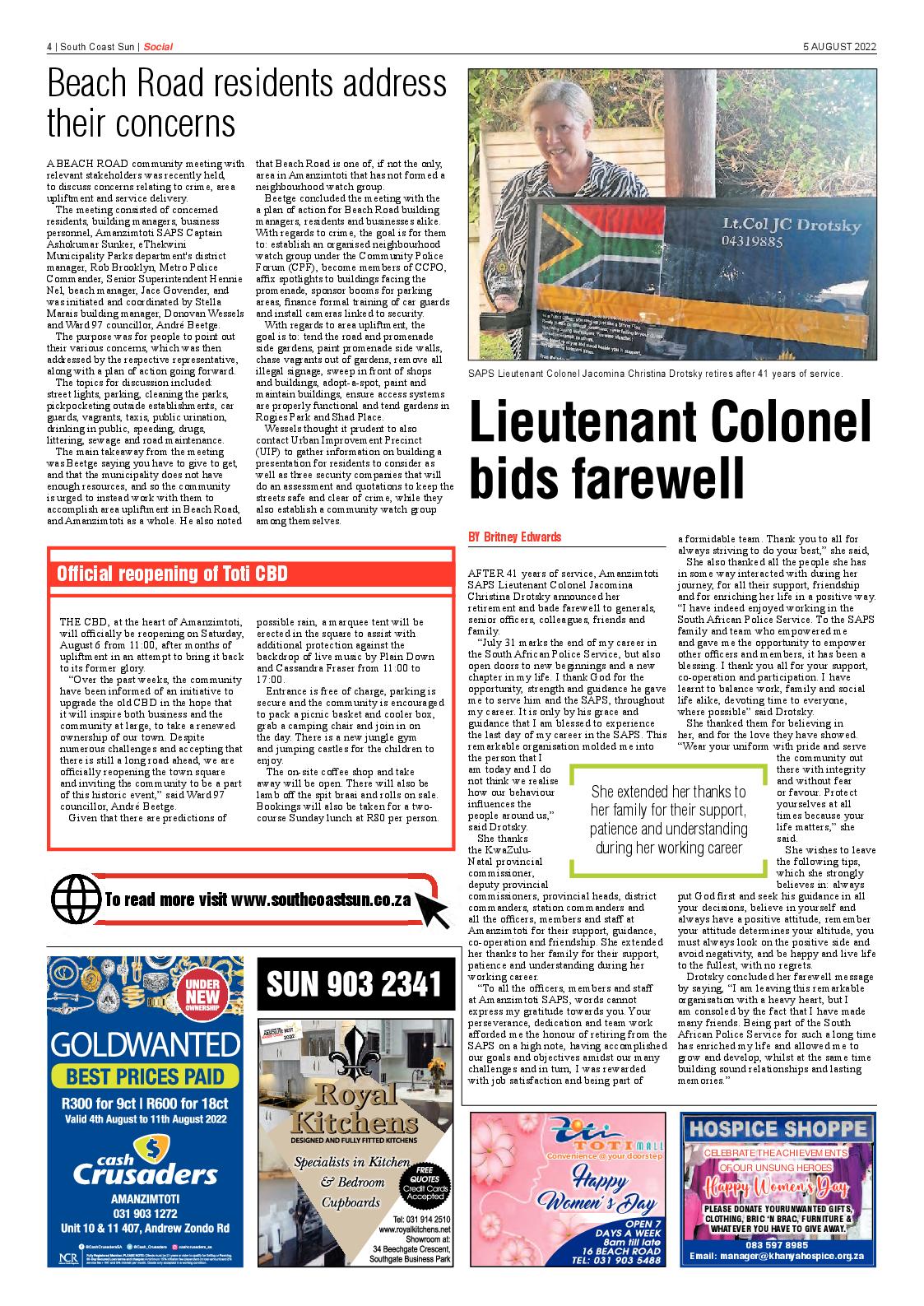 South Coast Sun 5 August 2022 page 4
