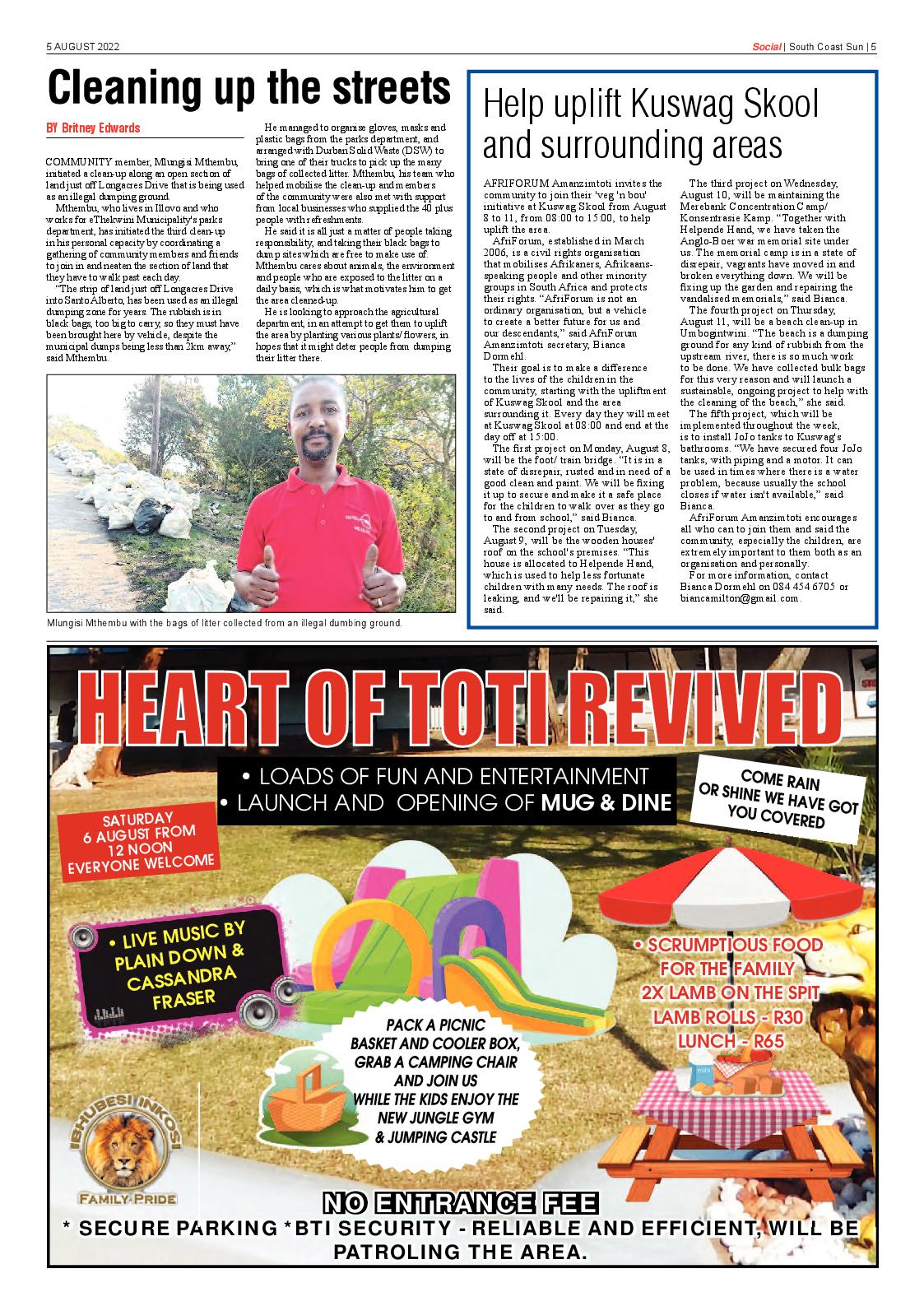 South Coast Sun 5 August 2022 page 5