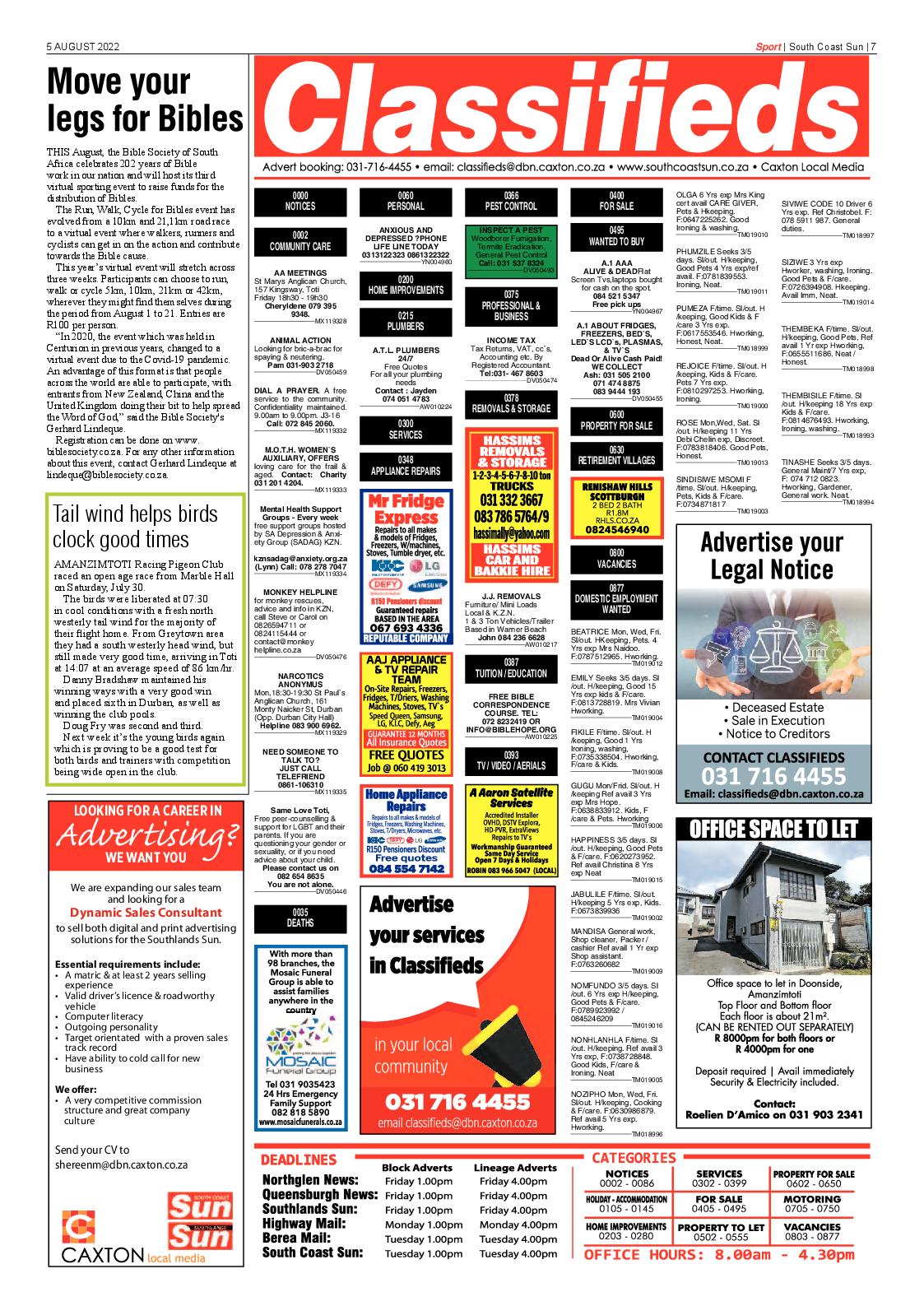 South Coast Sun 5 August 2022 page 7