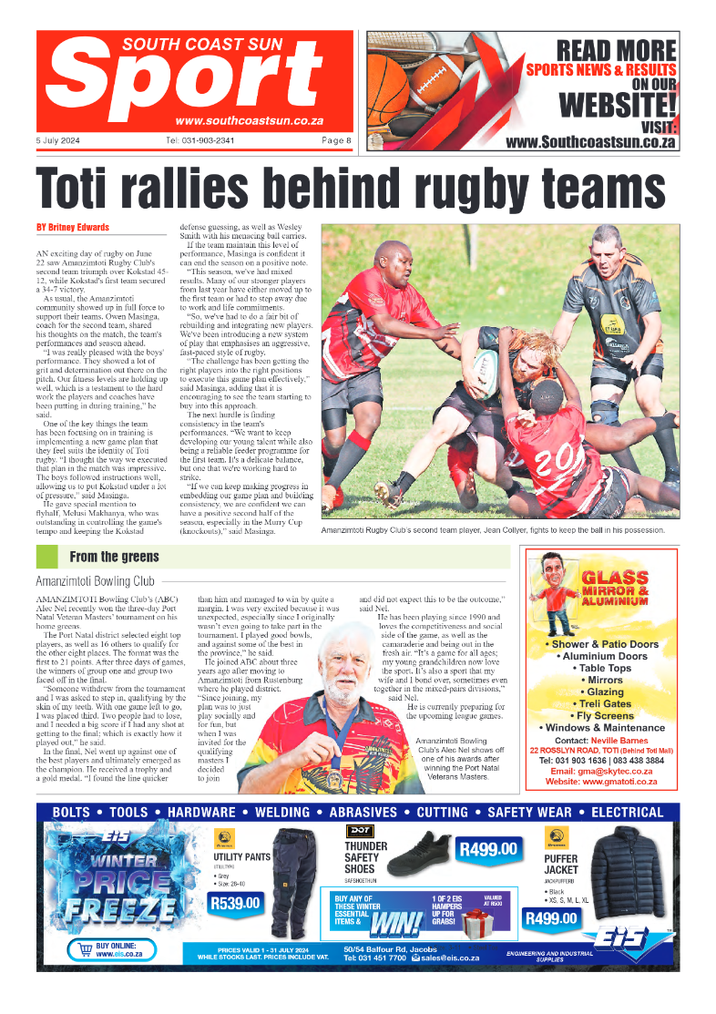 South Coast Sun 5 July 2024 page 8