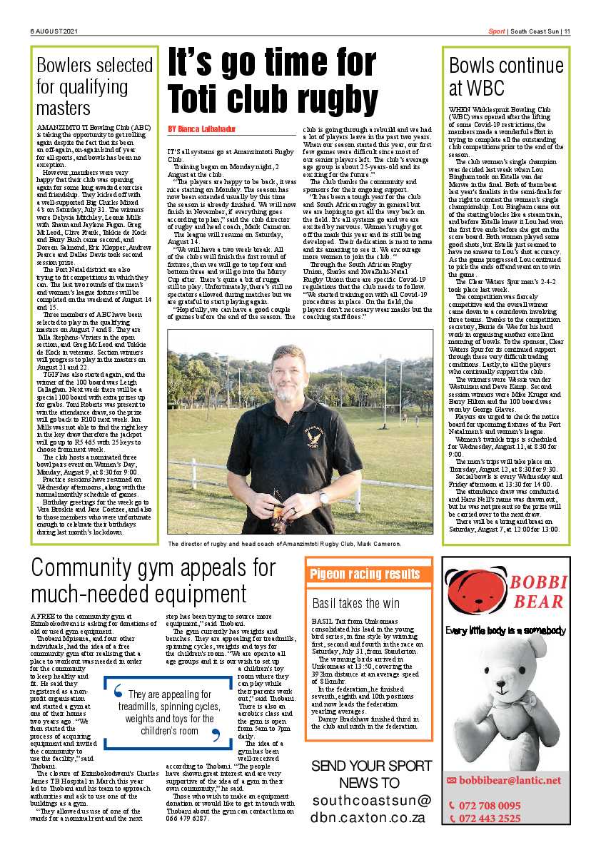 South Coast Sun 6 August 2021 page 11
