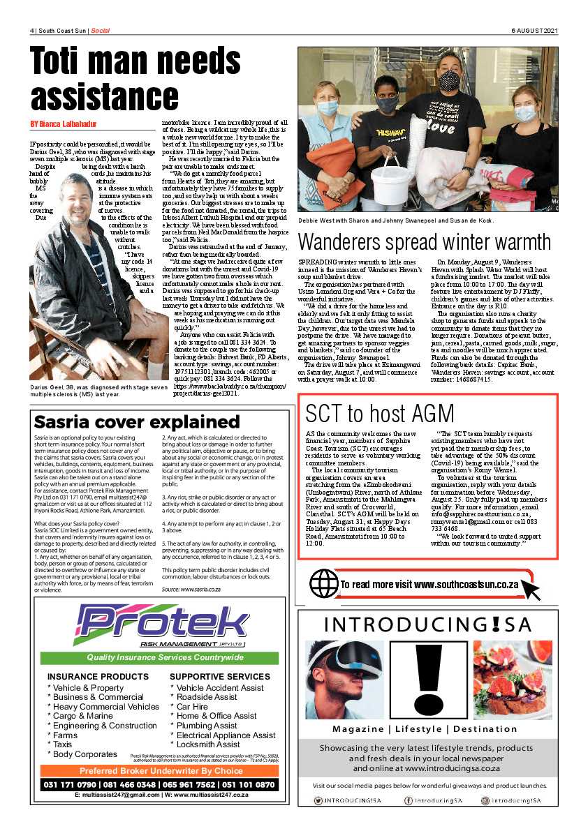 South Coast Sun 6 August 2021 page 4