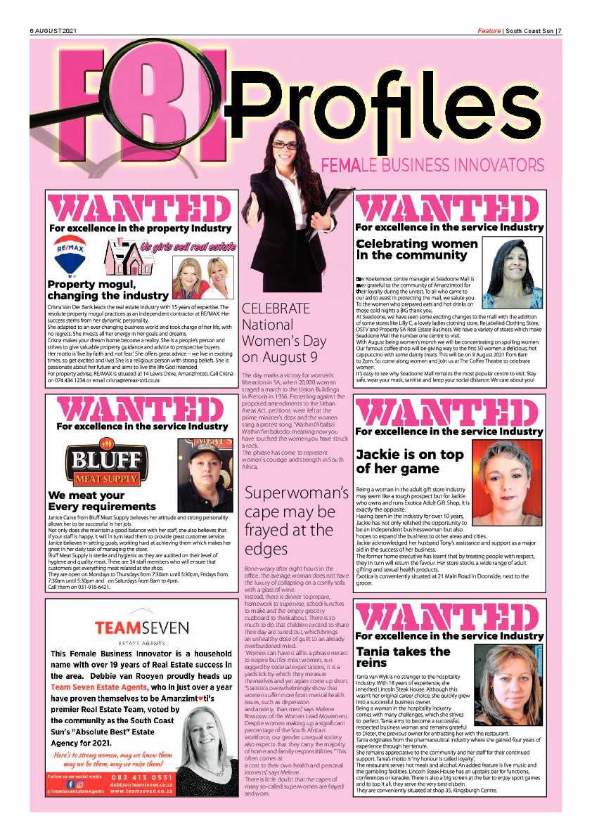 South Coast Sun 6 August 2021 page 7
