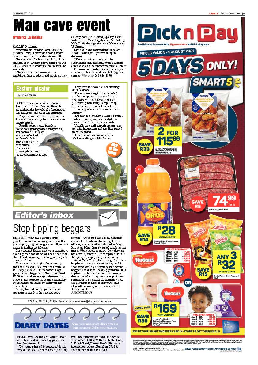 South Coast Sun 6 August 2021 page 9