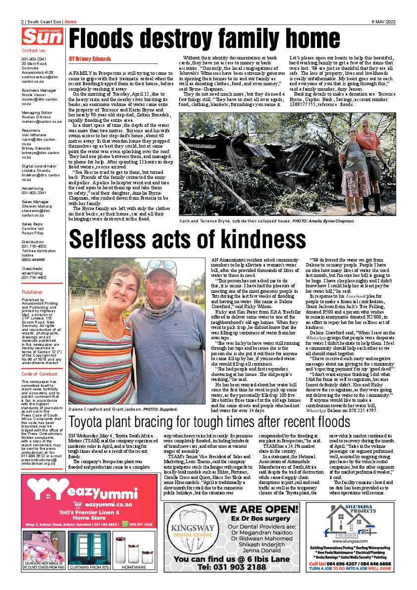South Coast Sun 6 May 2022 page 2