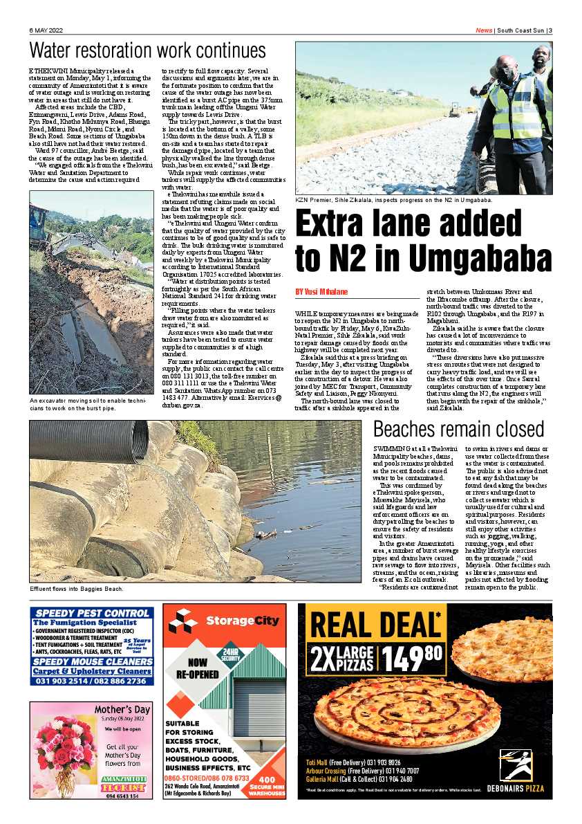 South Coast Sun 6 May 2022 page 3