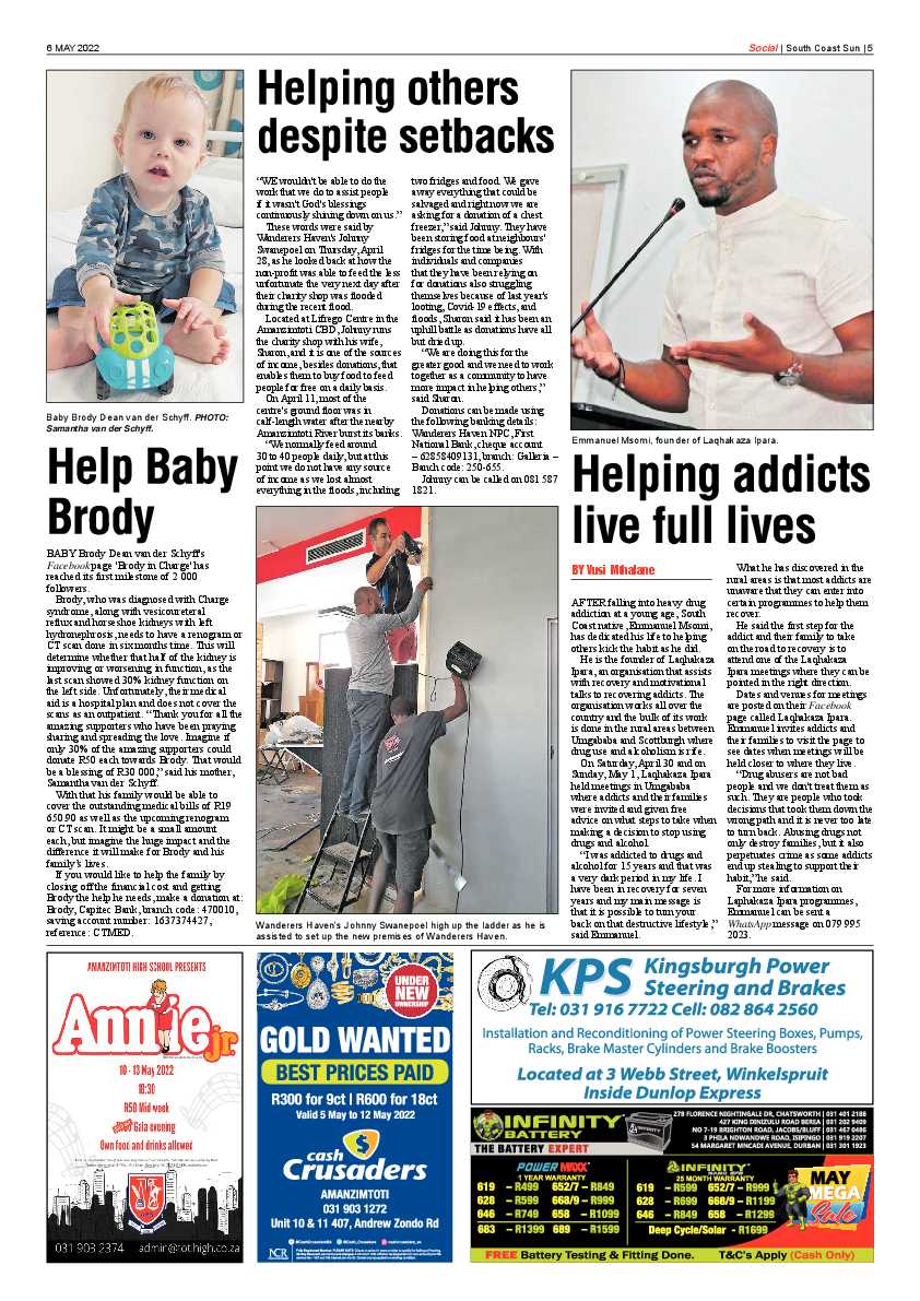 South Coast Sun 6 May 2022 page 5