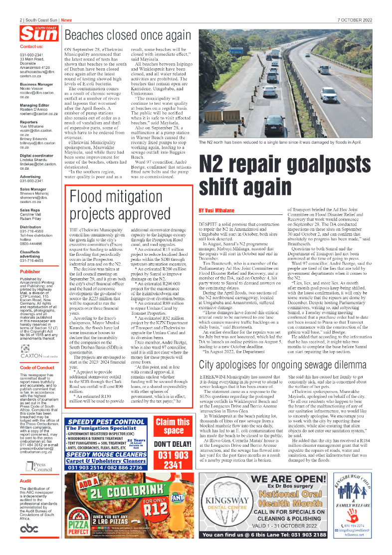 South Coast Sun 07 October 2022 page 2