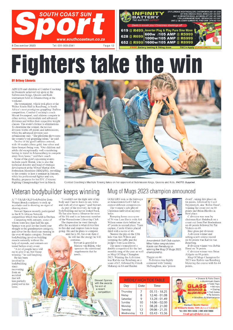 South Coast Sun 8 December 2023 page 16