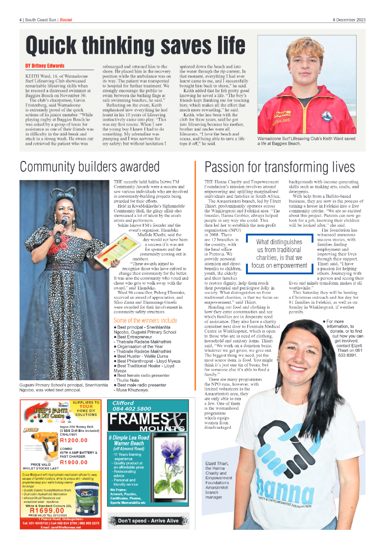South Coast Sun 8 December 2023 page 4