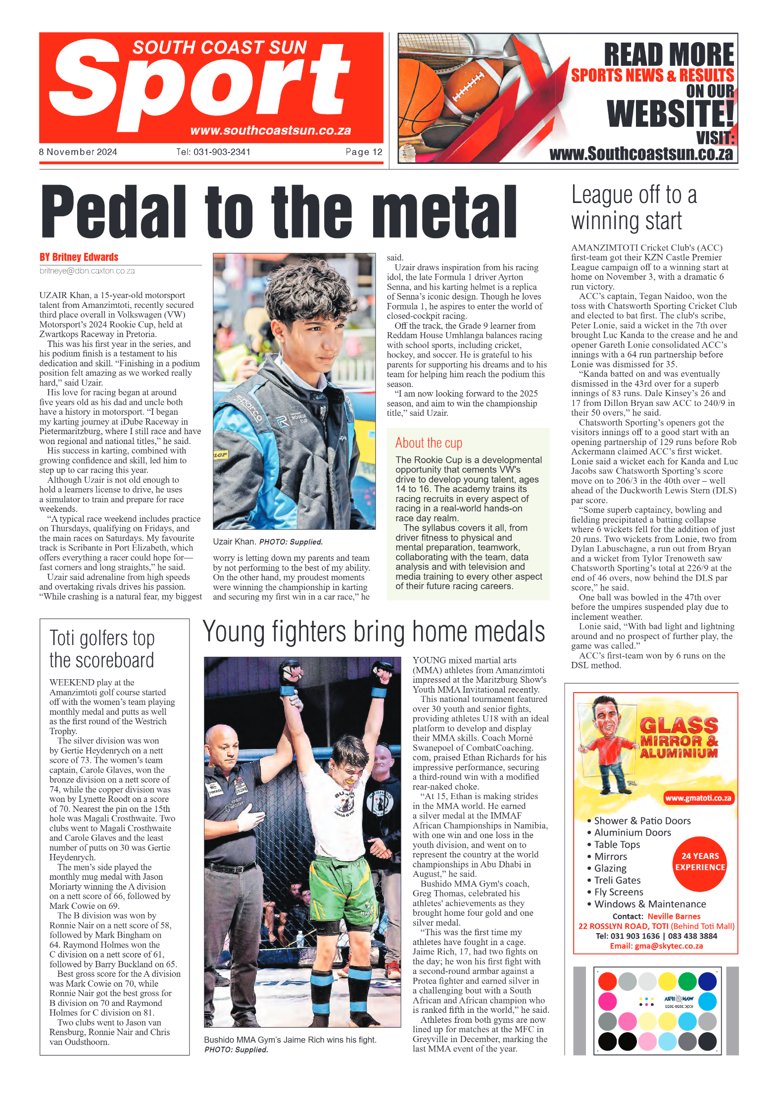 South Coast Sun 8 November 2024 page 12