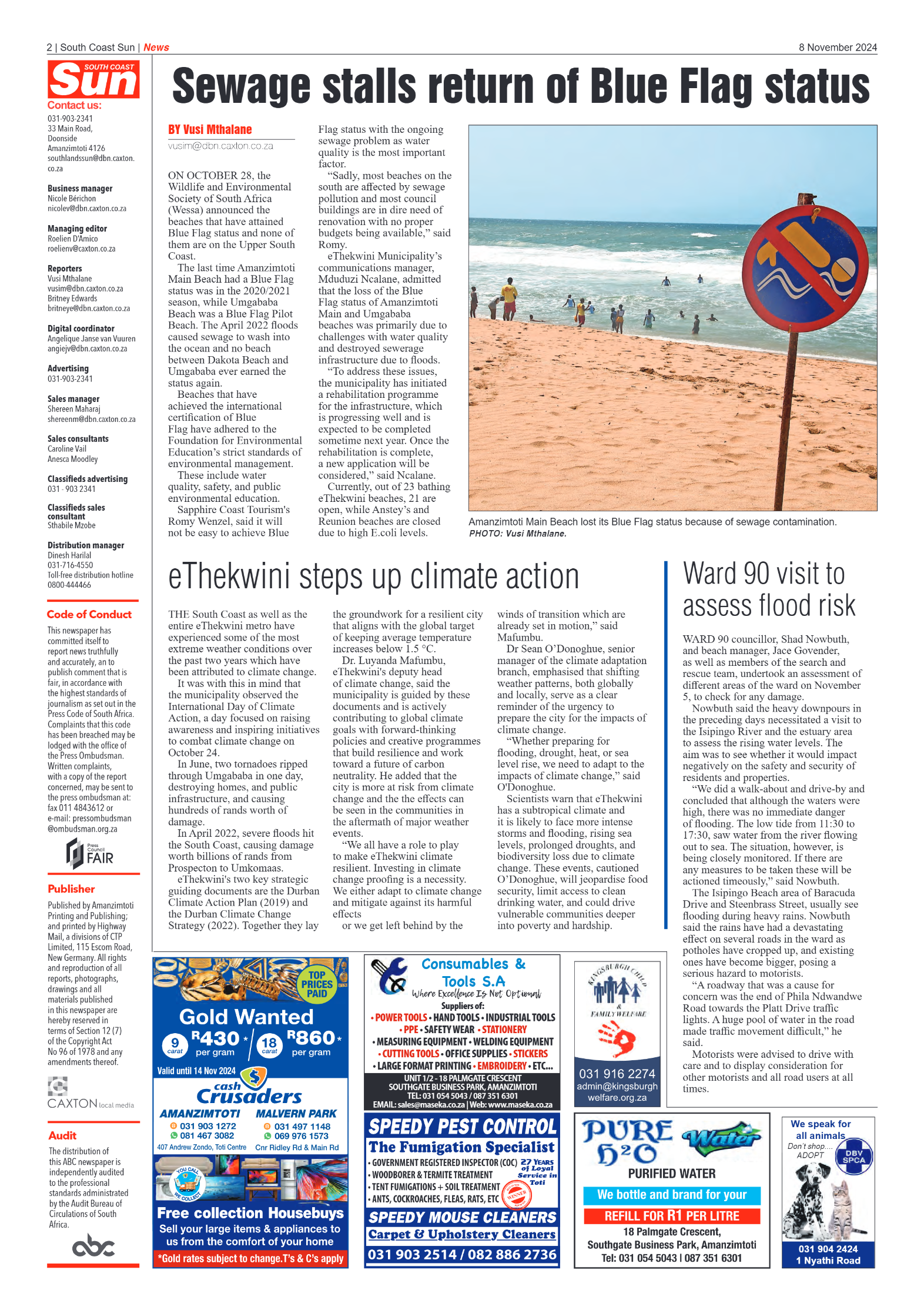 South Coast Sun 8 November 2024 page 2