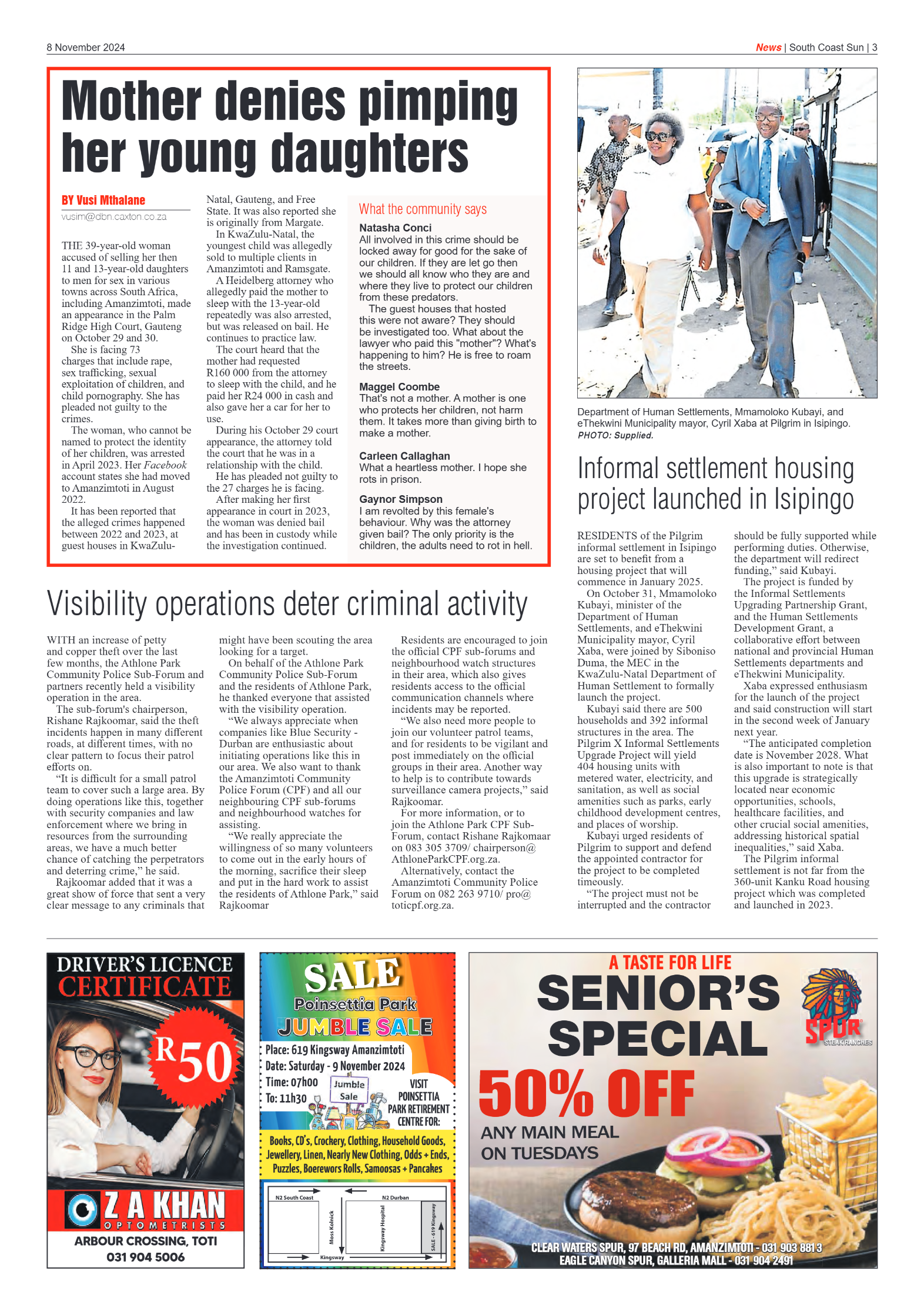 South Coast Sun 8 November 2024 page 3