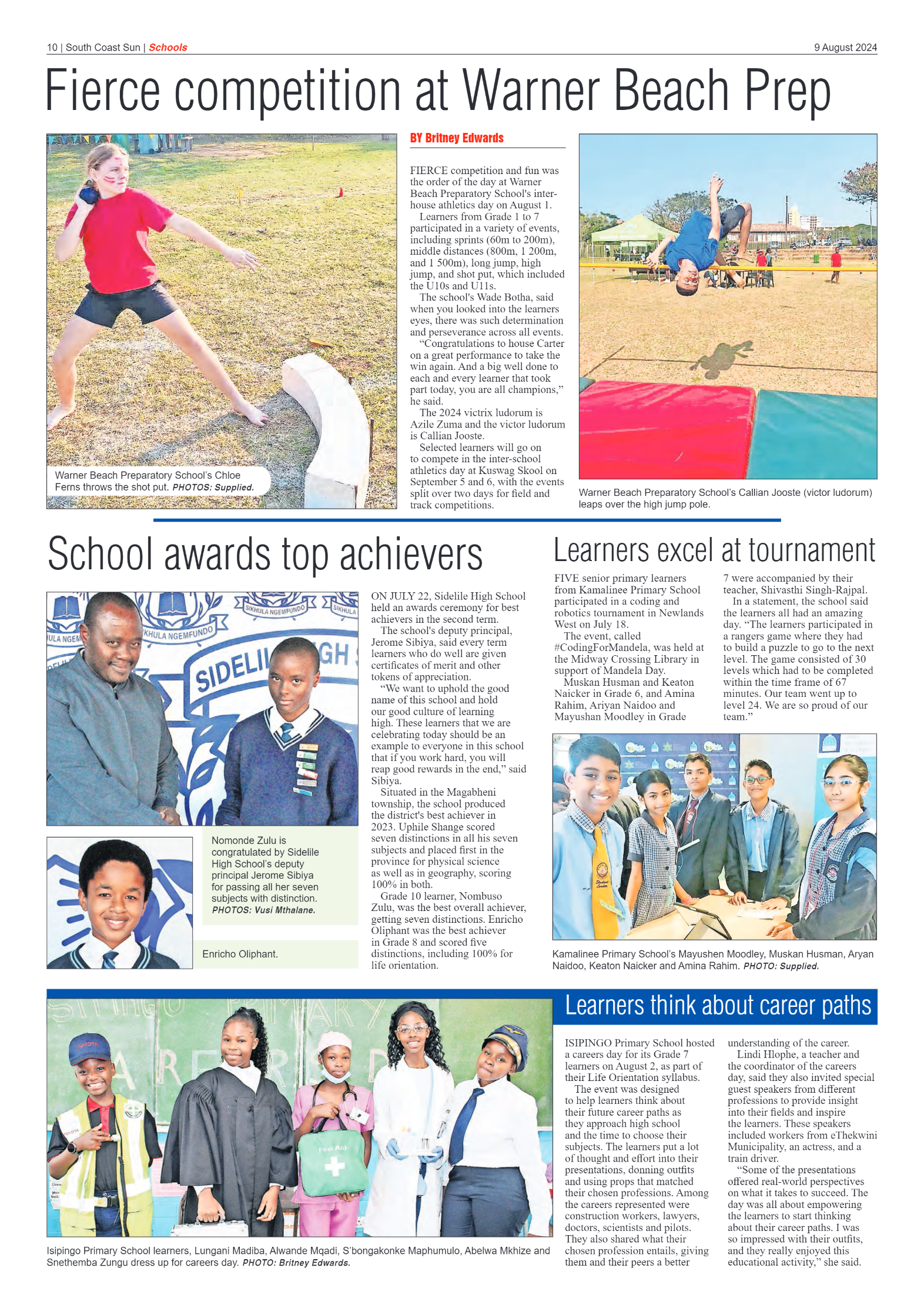 South Coast Sun 9 August 2024 page 10