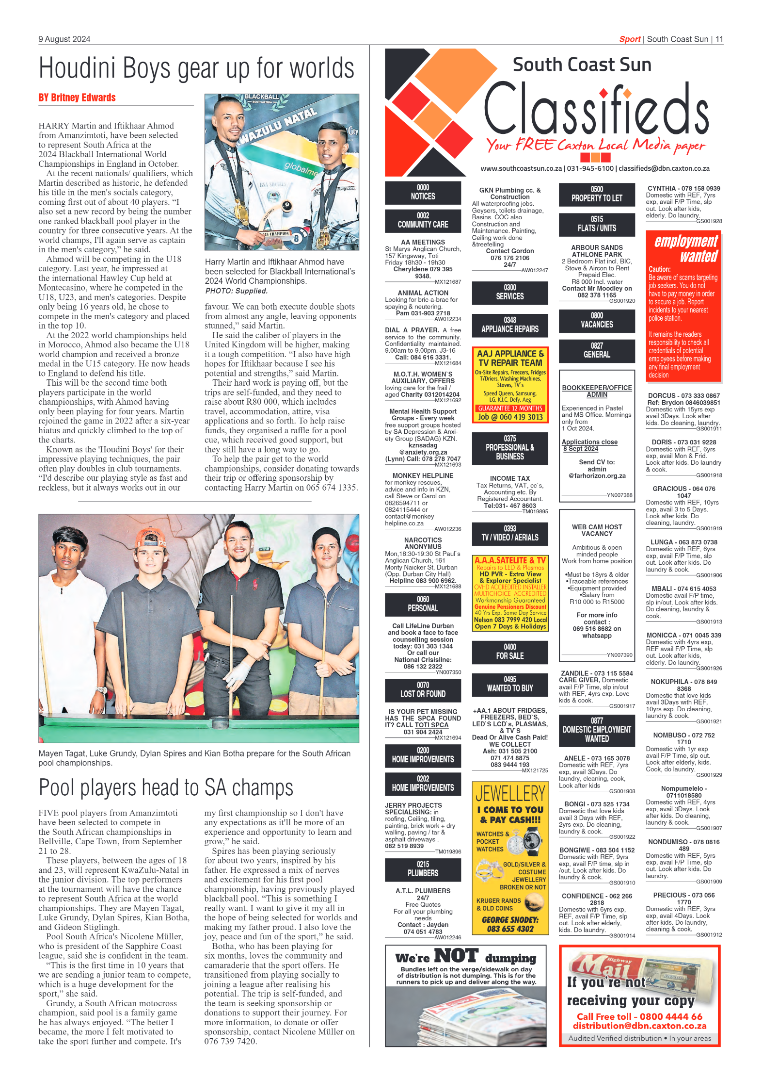 South Coast Sun 9 August 2024 page 11