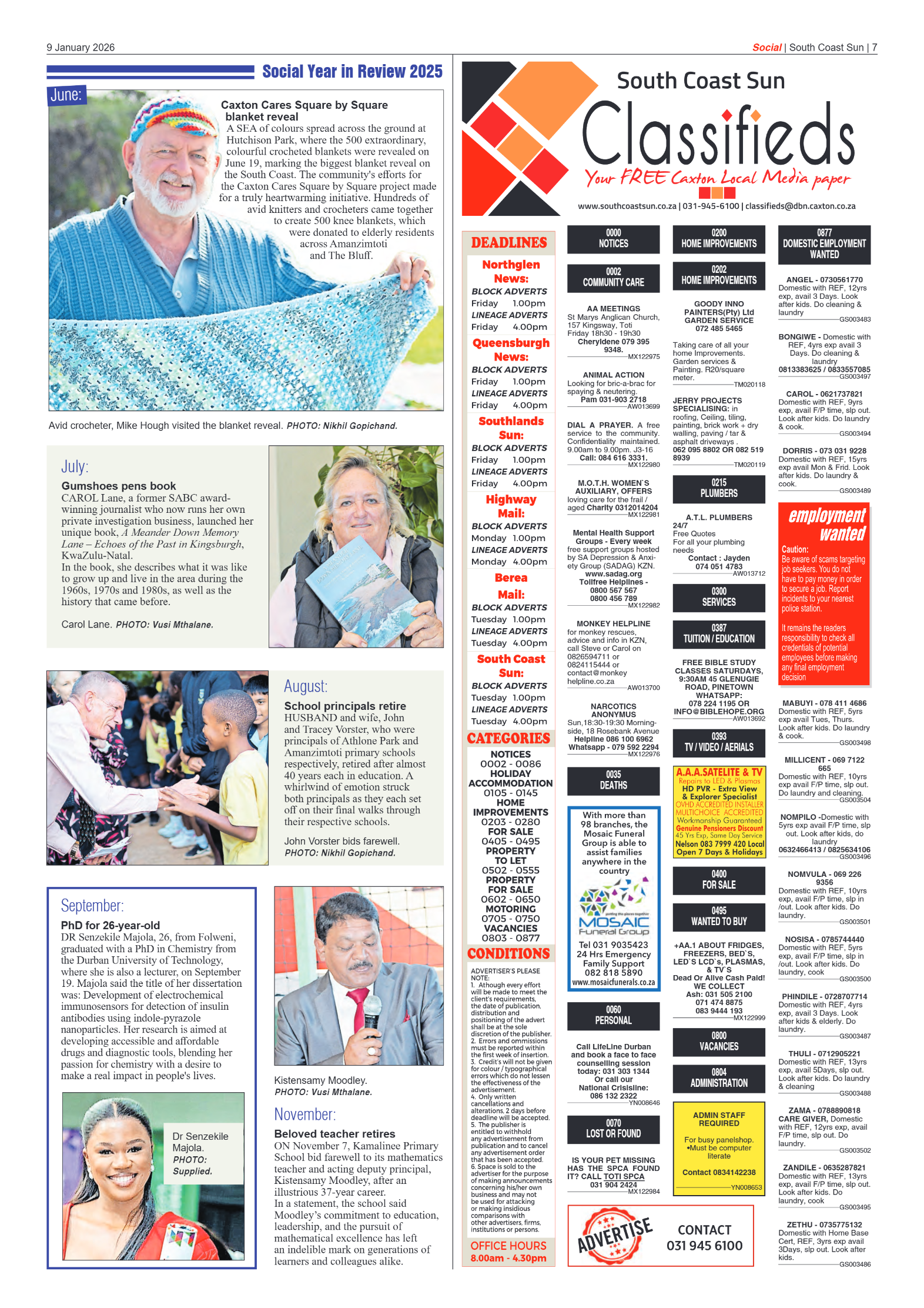 South Coast Sun 9 January 2026 page 7