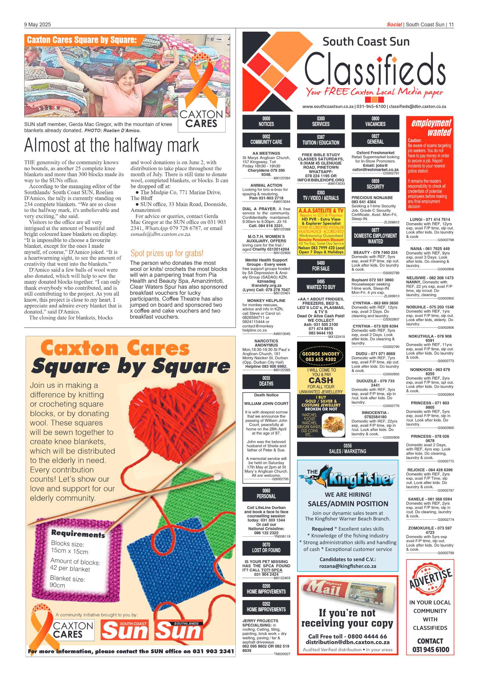 South Coast Sun 9 May 2025 page 11