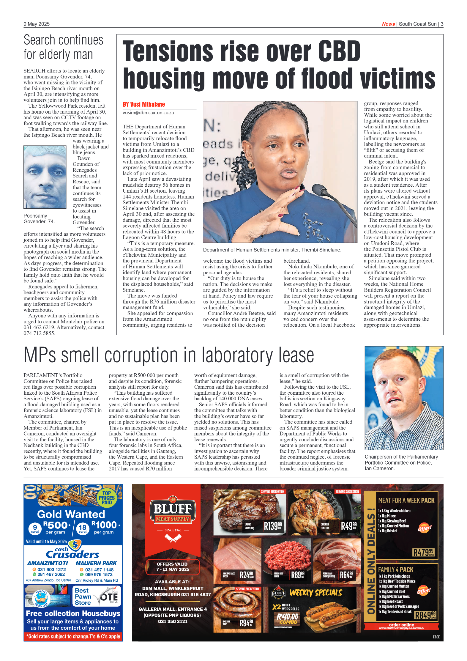 South Coast Sun 9 May 2025 page 3