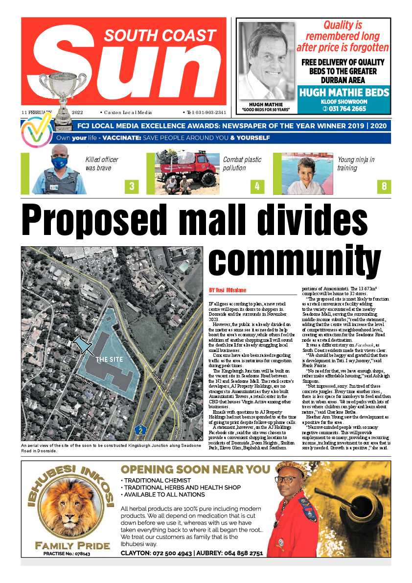 Southcoast Sun 11 February 2022 page 1