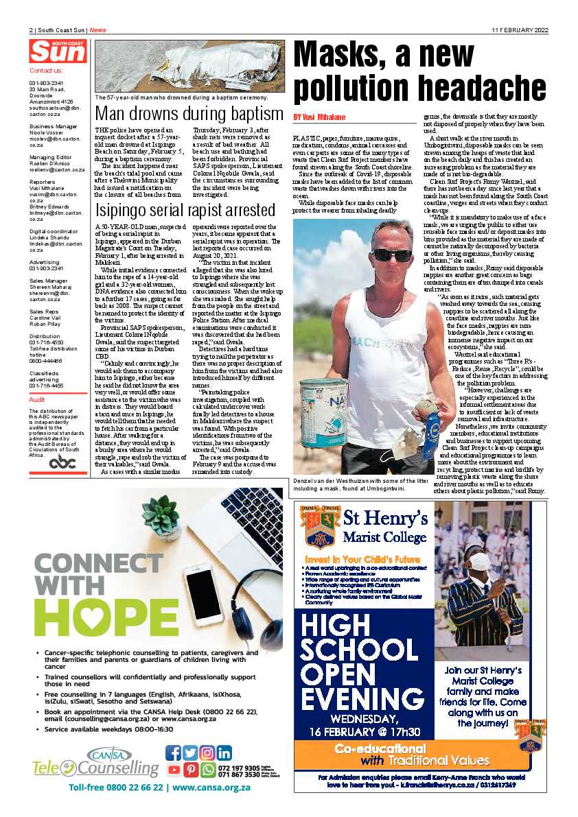 Southcoast Sun 11 February 2022 page 2