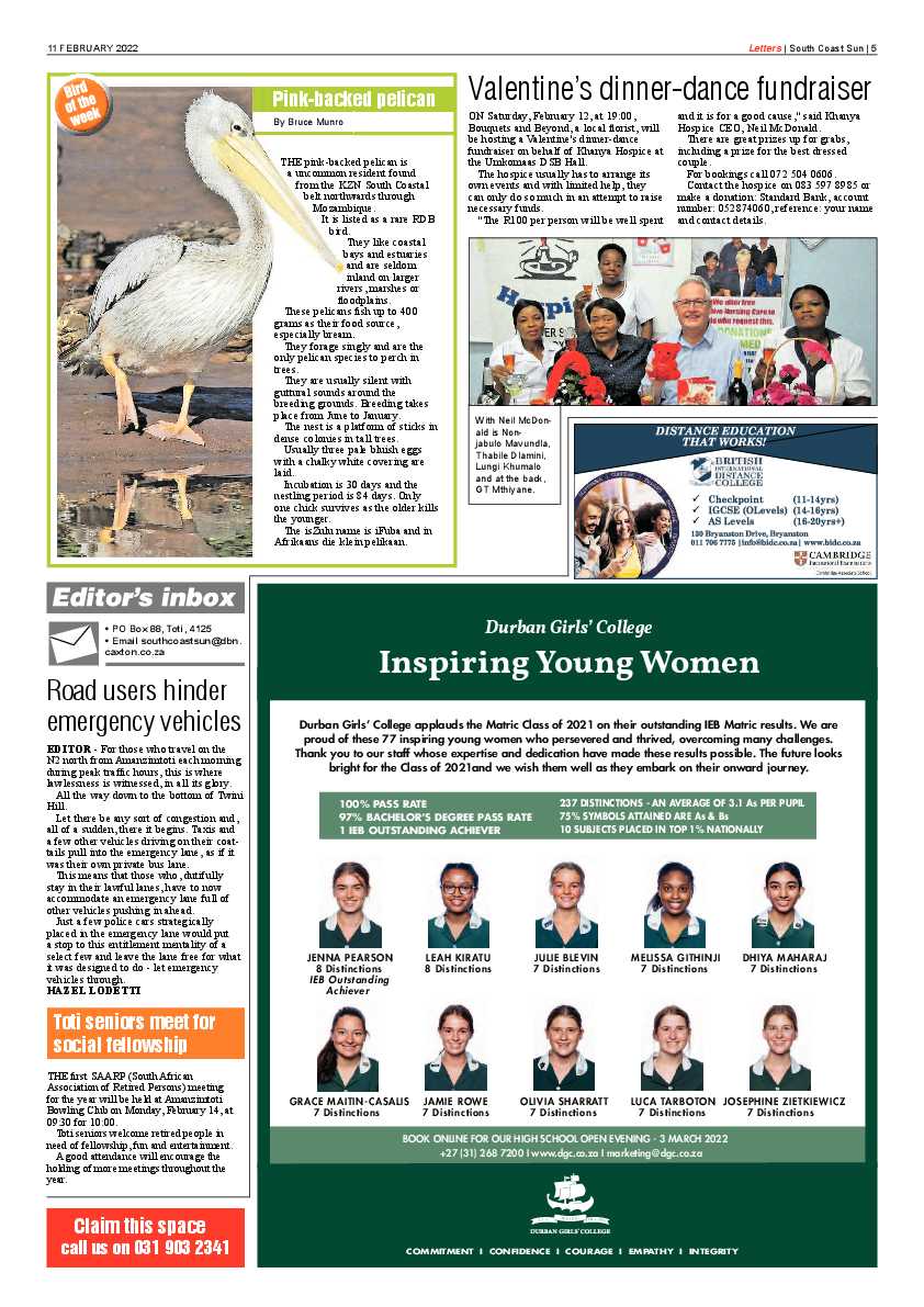 Southcoast Sun 11 February 2022 page 5