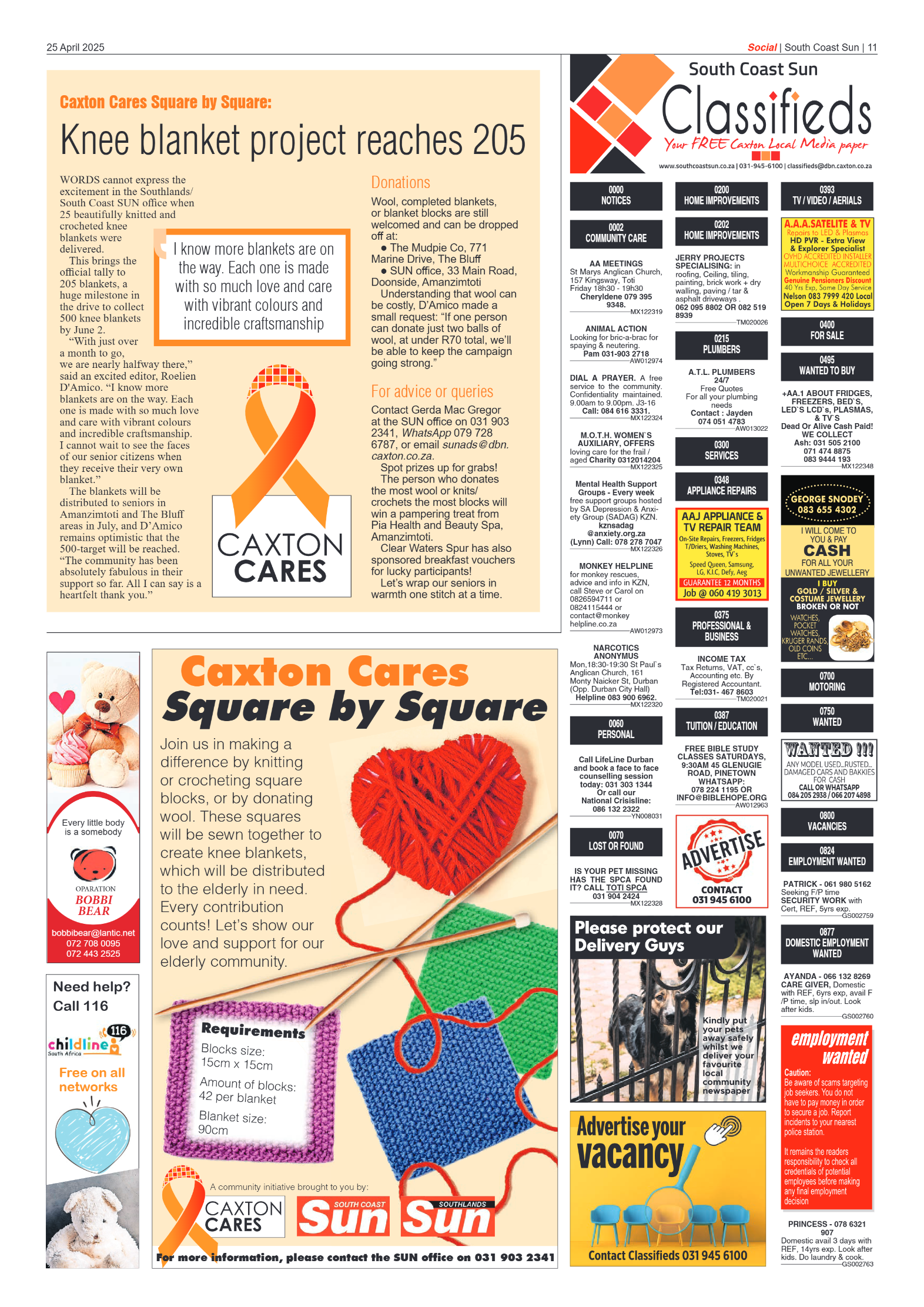 South Coast Sun 25 April 2025 page 11