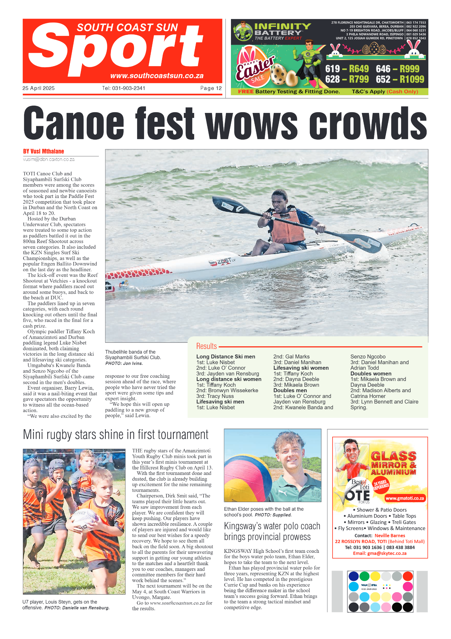 South Coast Sun 25 April 2025 page 12