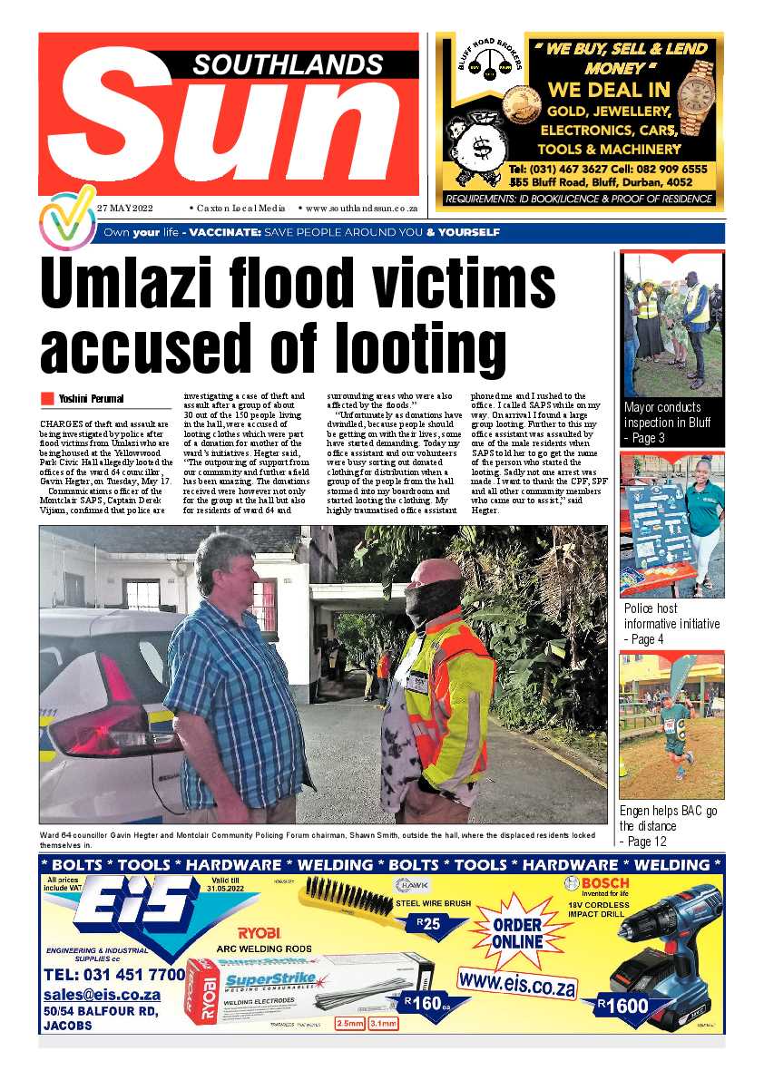 Southlands Sun 27 May 2022 page 1