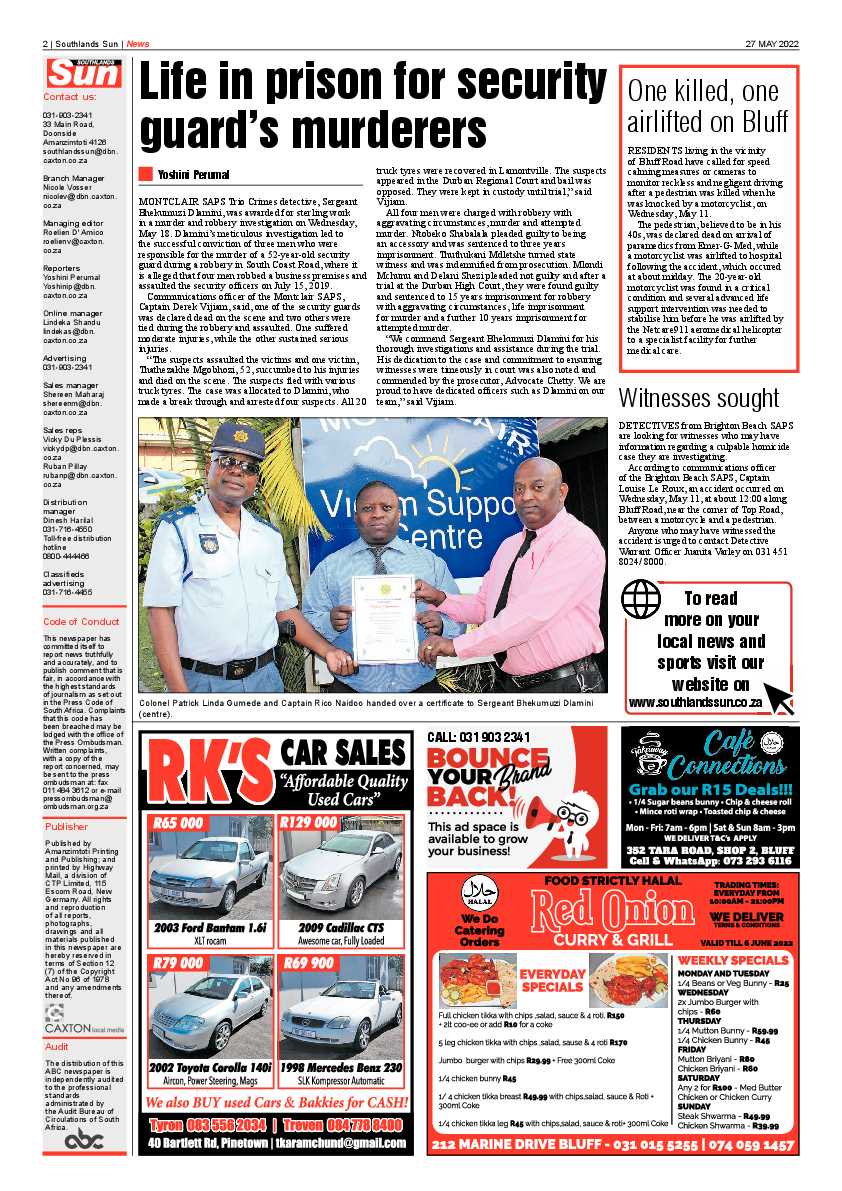 Southlands Sun 27 May 2022 page 2