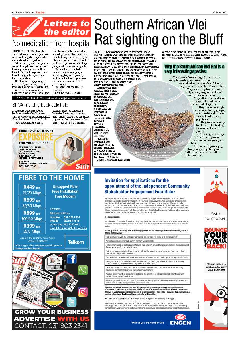 Southlands Sun 27 May 2022 page 6