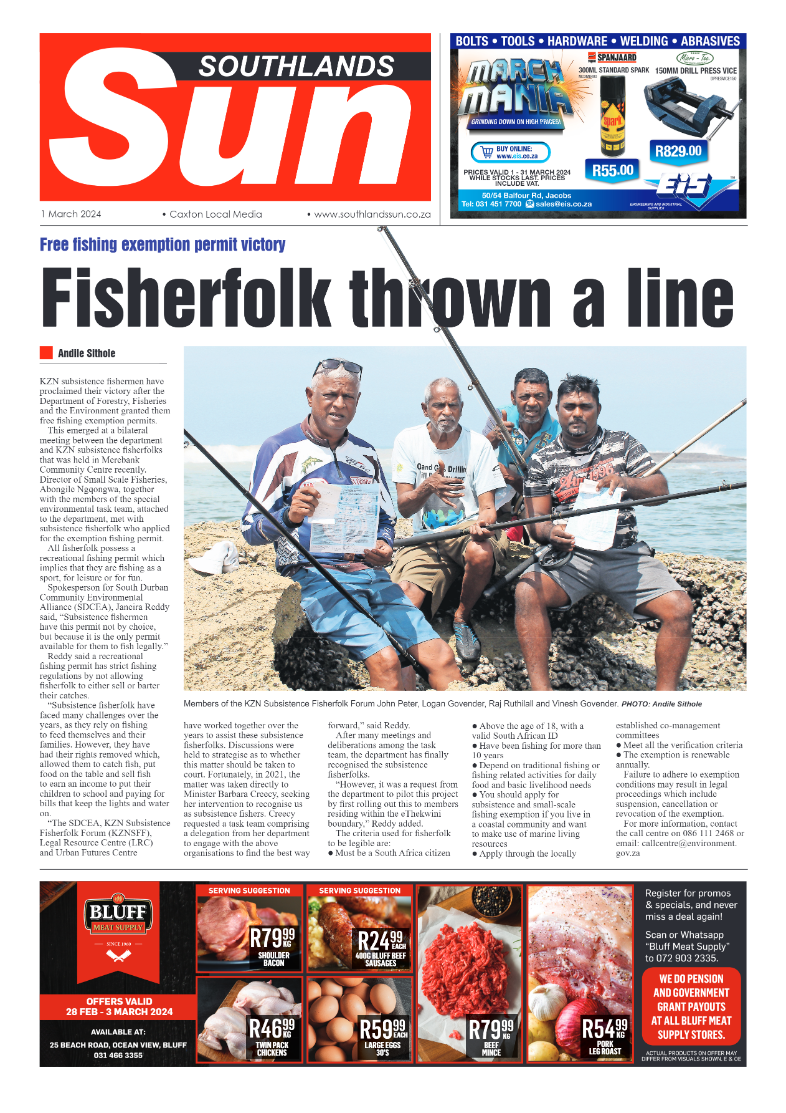 Southlands Sun 01 March 2024 page 1