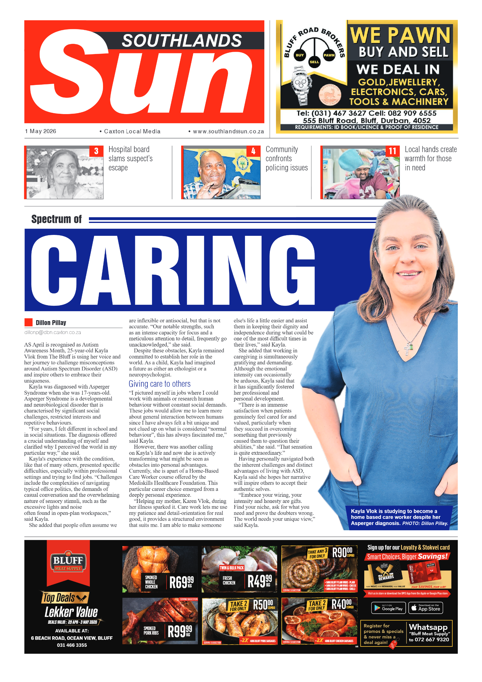 Southlands Sun 01 May 2026 page 1