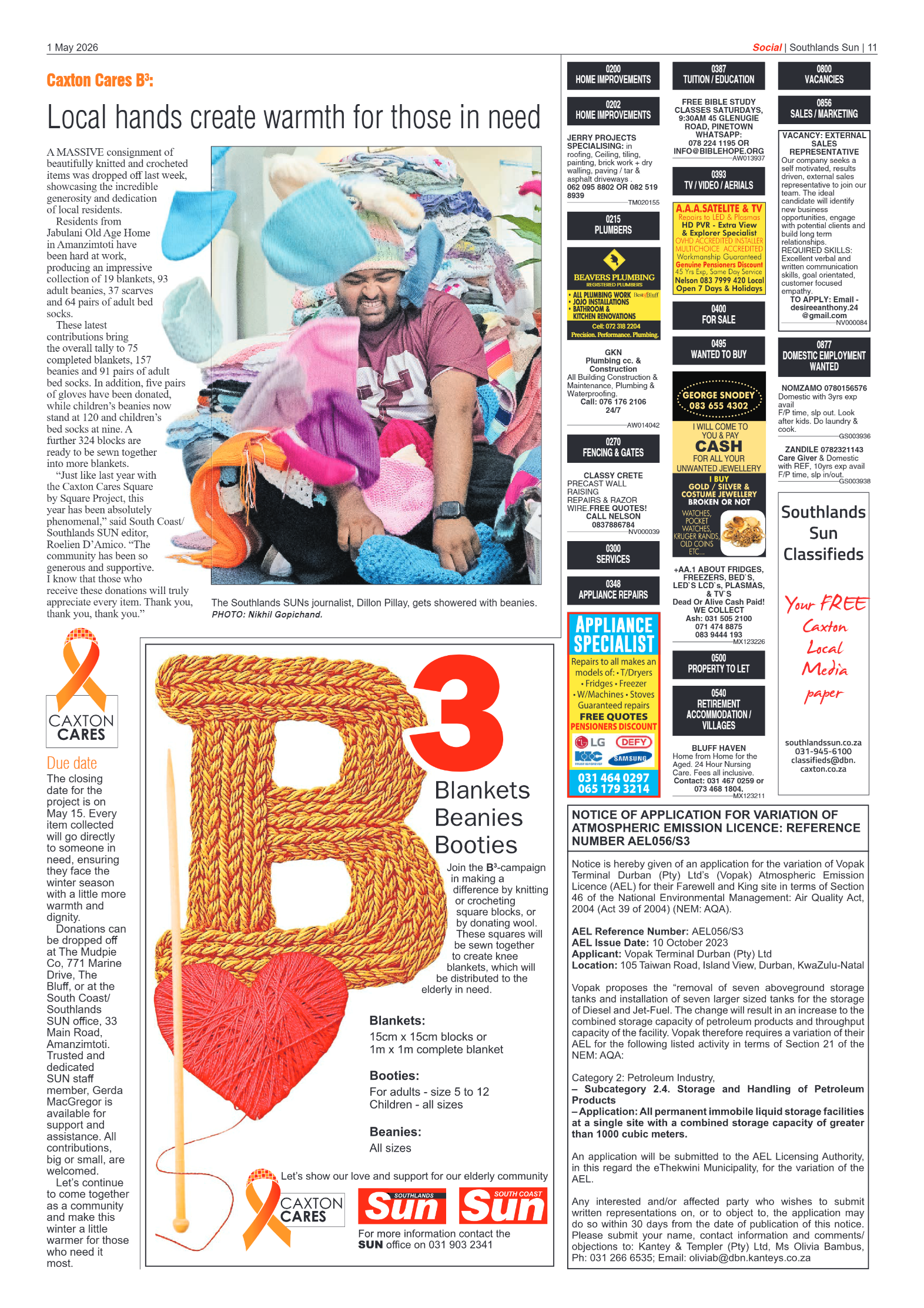 Southlands Sun 01 May 2026 page 11