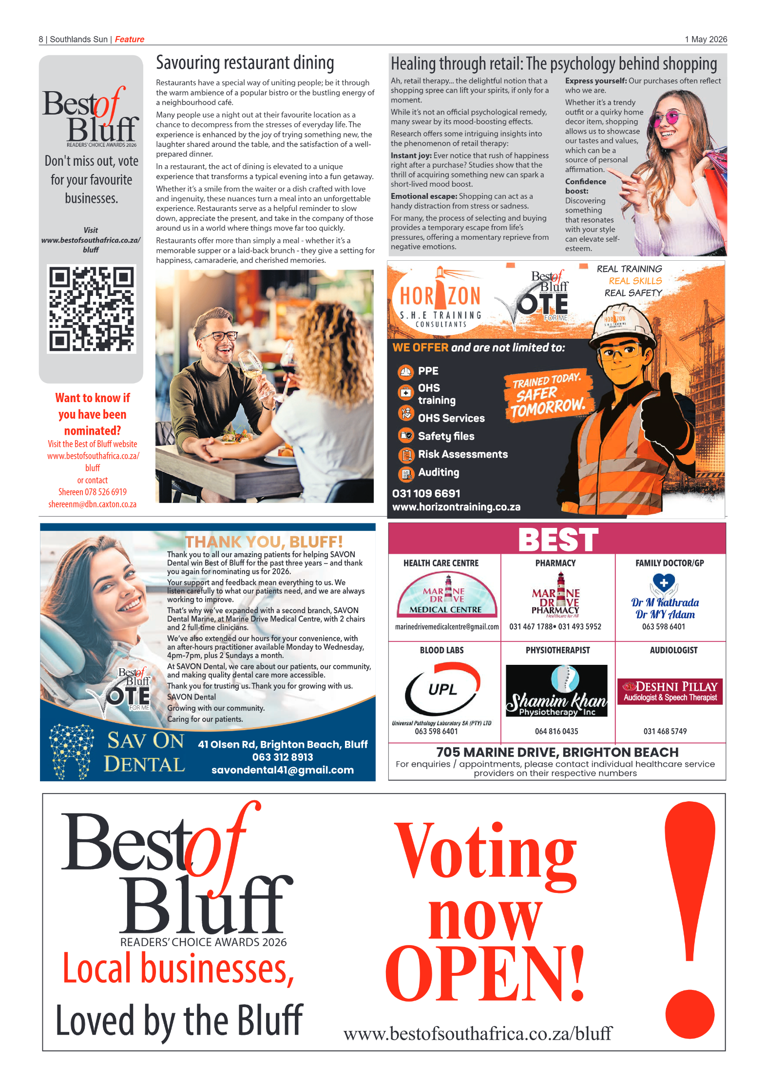 Southlands Sun 01 May 2026 page 8