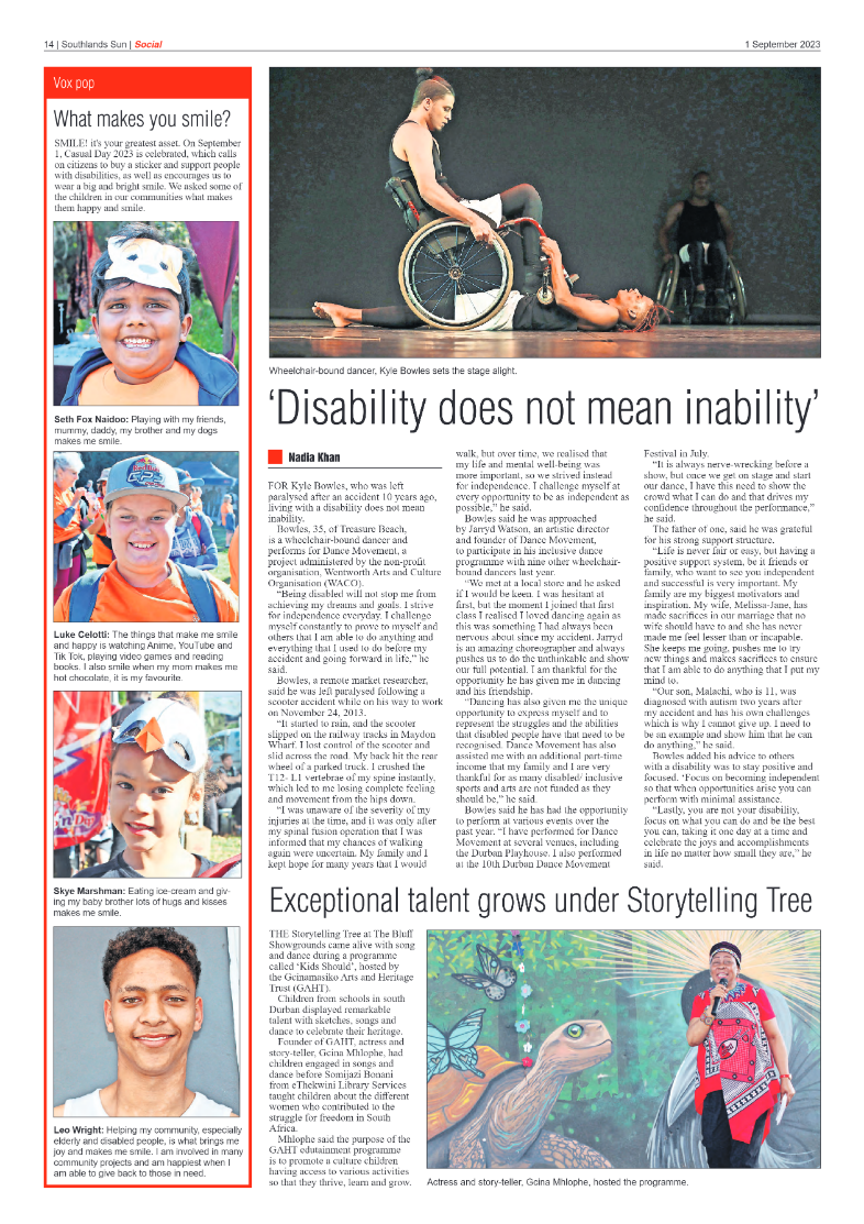 Southlands Sun 01 September 2023 page 14