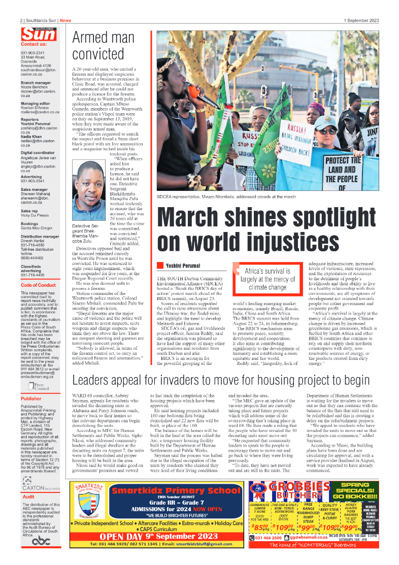 Southlands Sun 01 September 2023 page 2