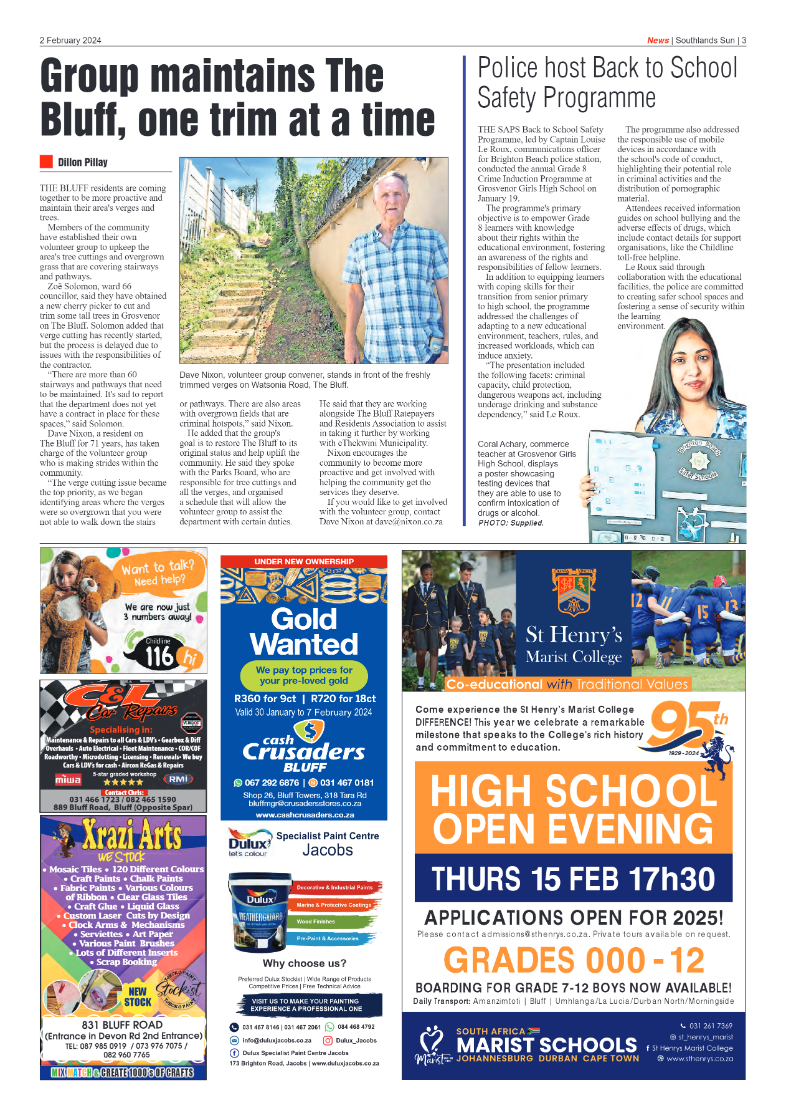 Southlands Sun 02 February 2024 page 3