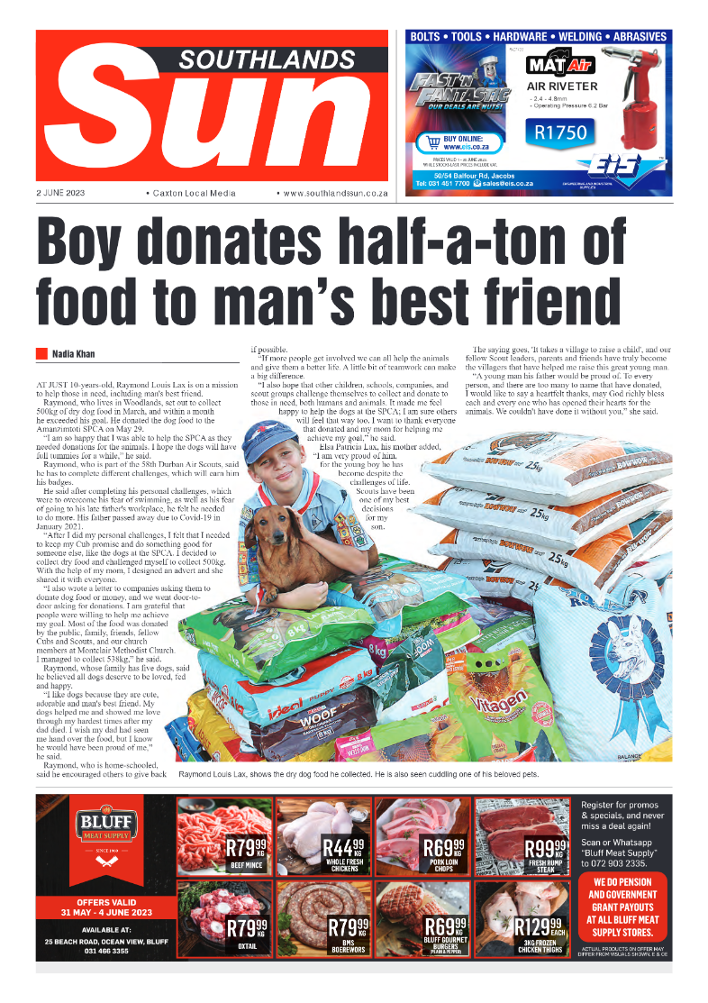 Southlands Sun 02 June 2023 page 1