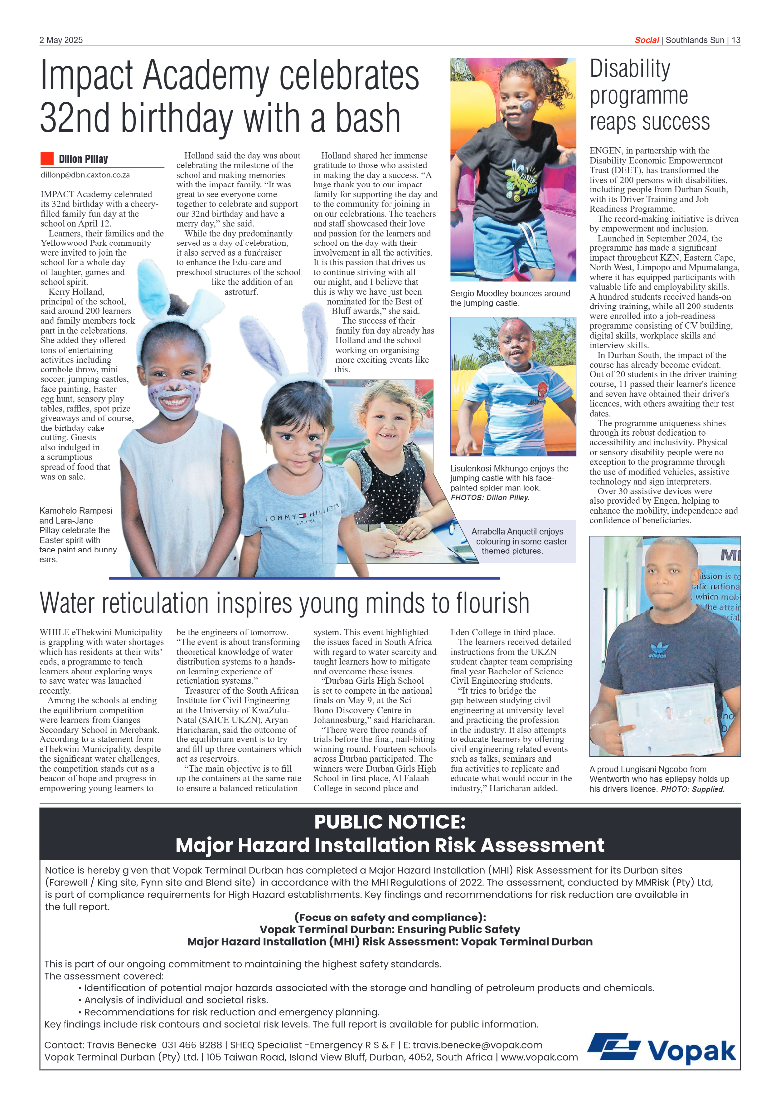 Southlands Sun 02 May 2025 page 13