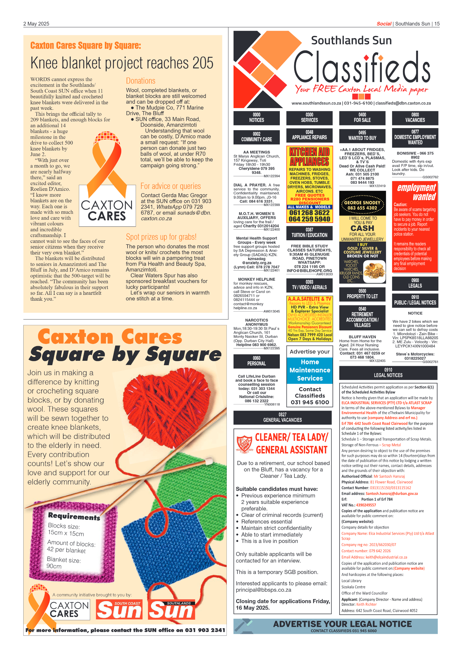 Southlands Sun 02 May 2025 page 15