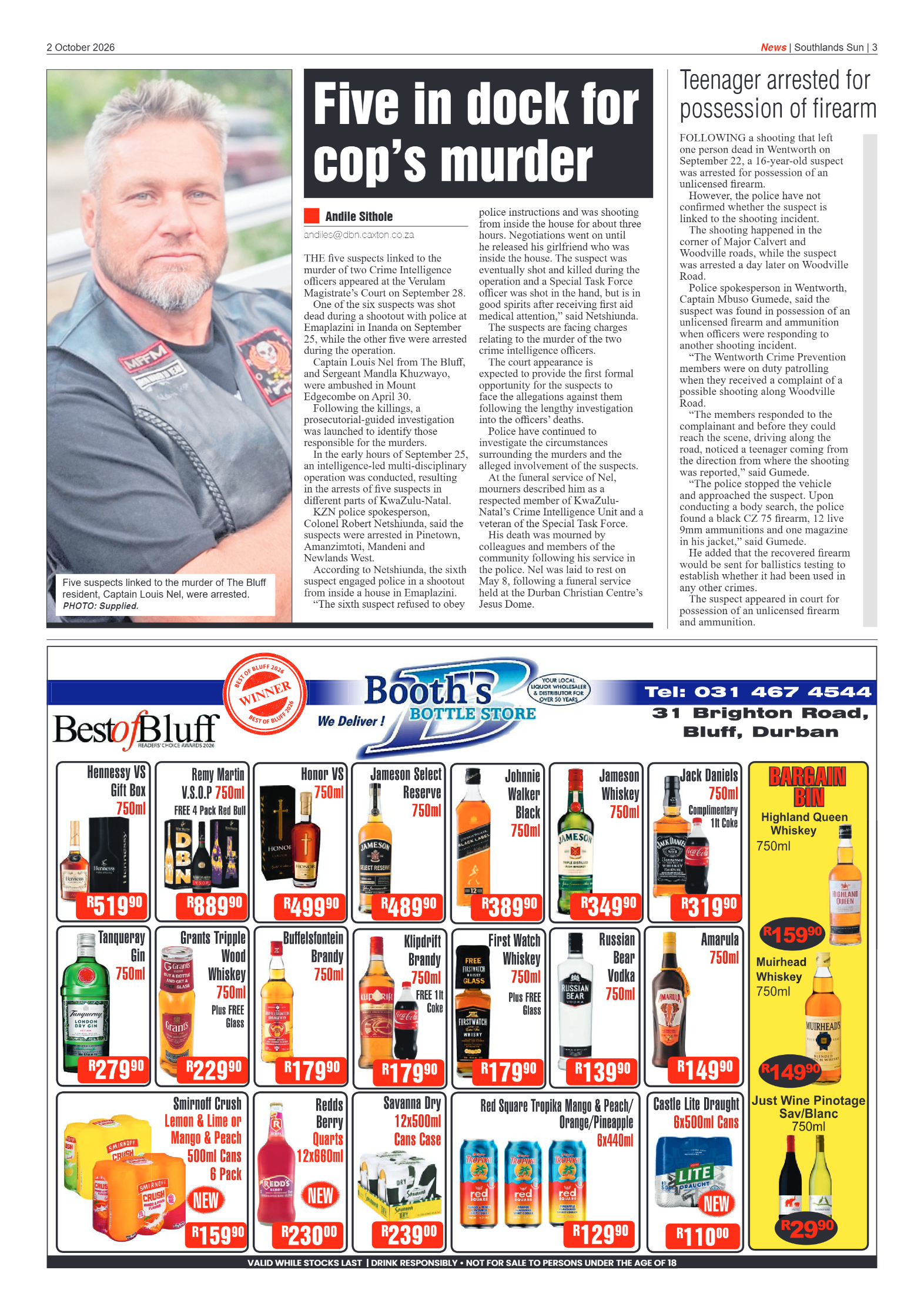 Southlands Sun 02 October 2026 page 3