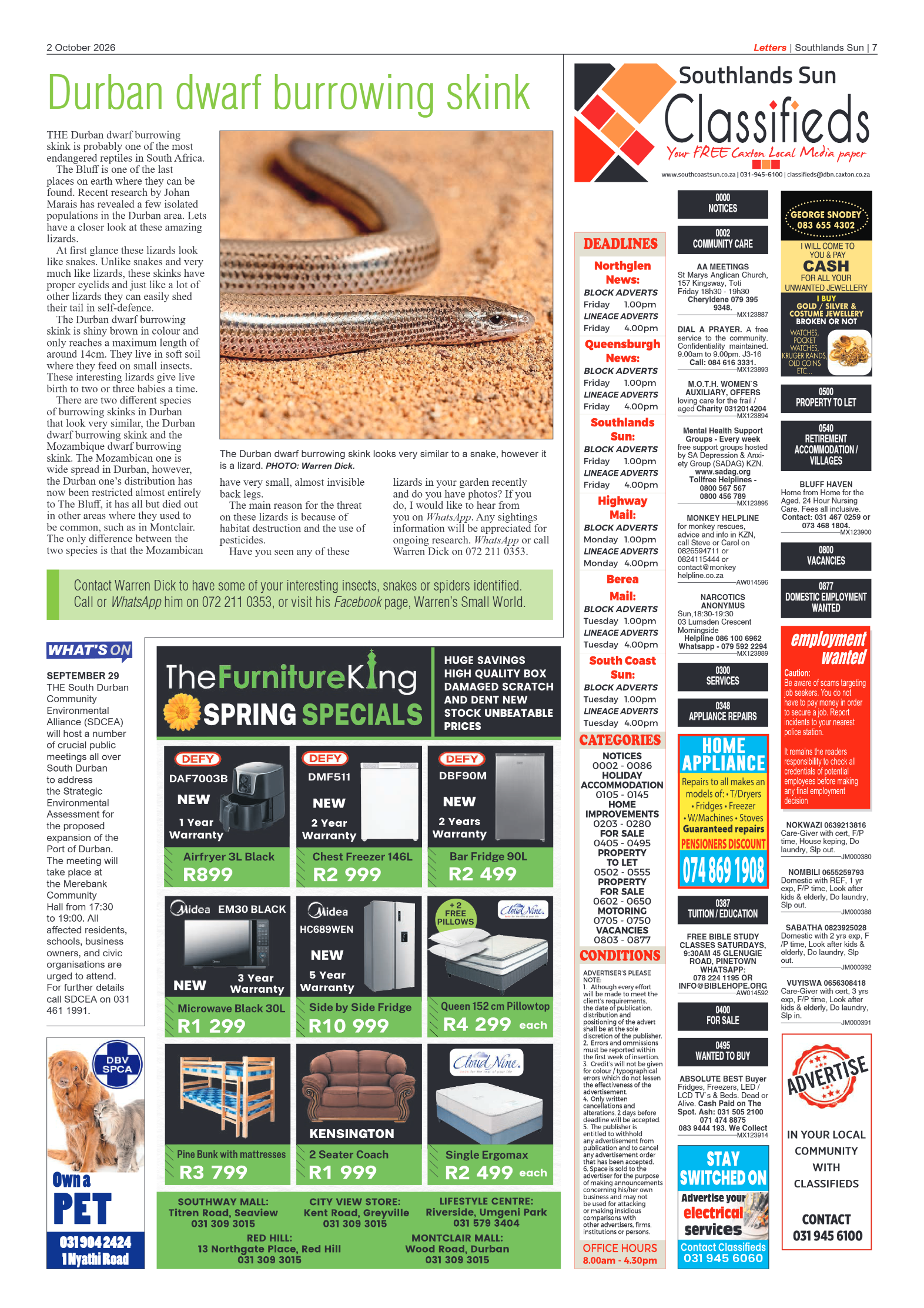 Southlands Sun 02 October 2026 page 7